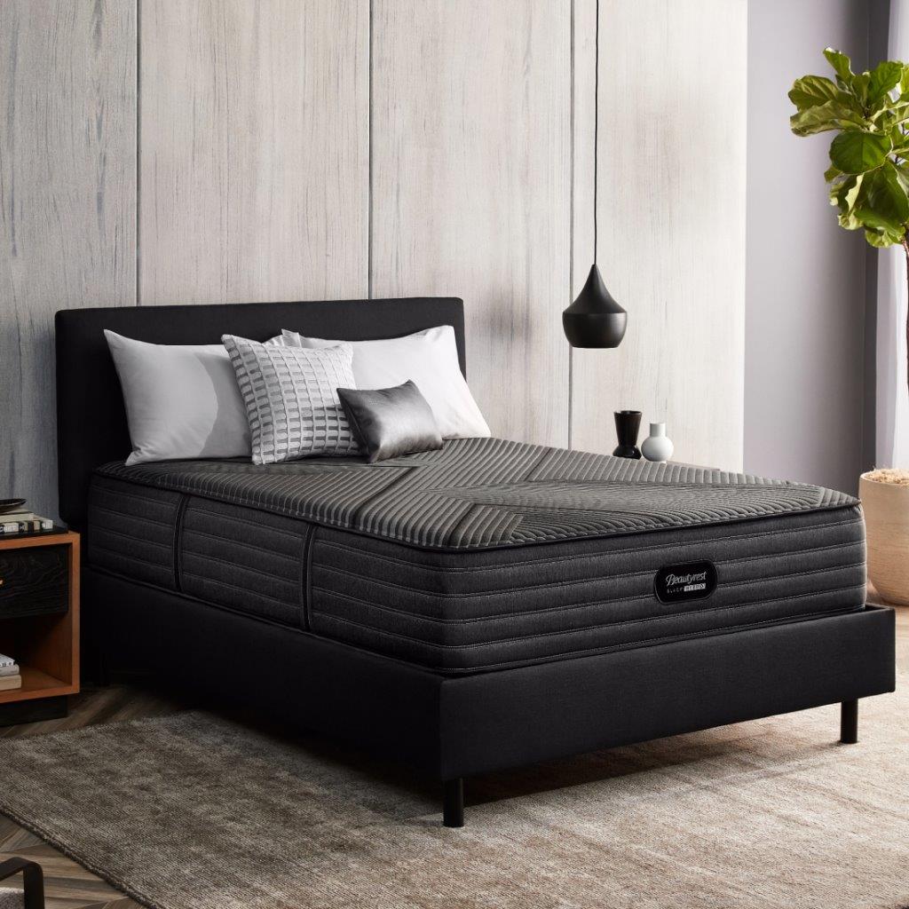 beautyrest black georgia plush king mattress