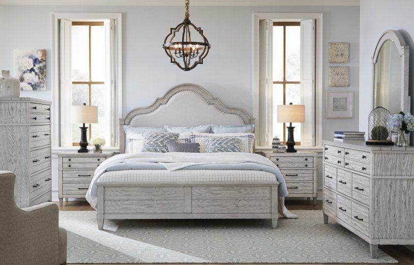 Belhaven Weathered Plank Upholstered Panel Bedroom Set - 1StopBedrooms