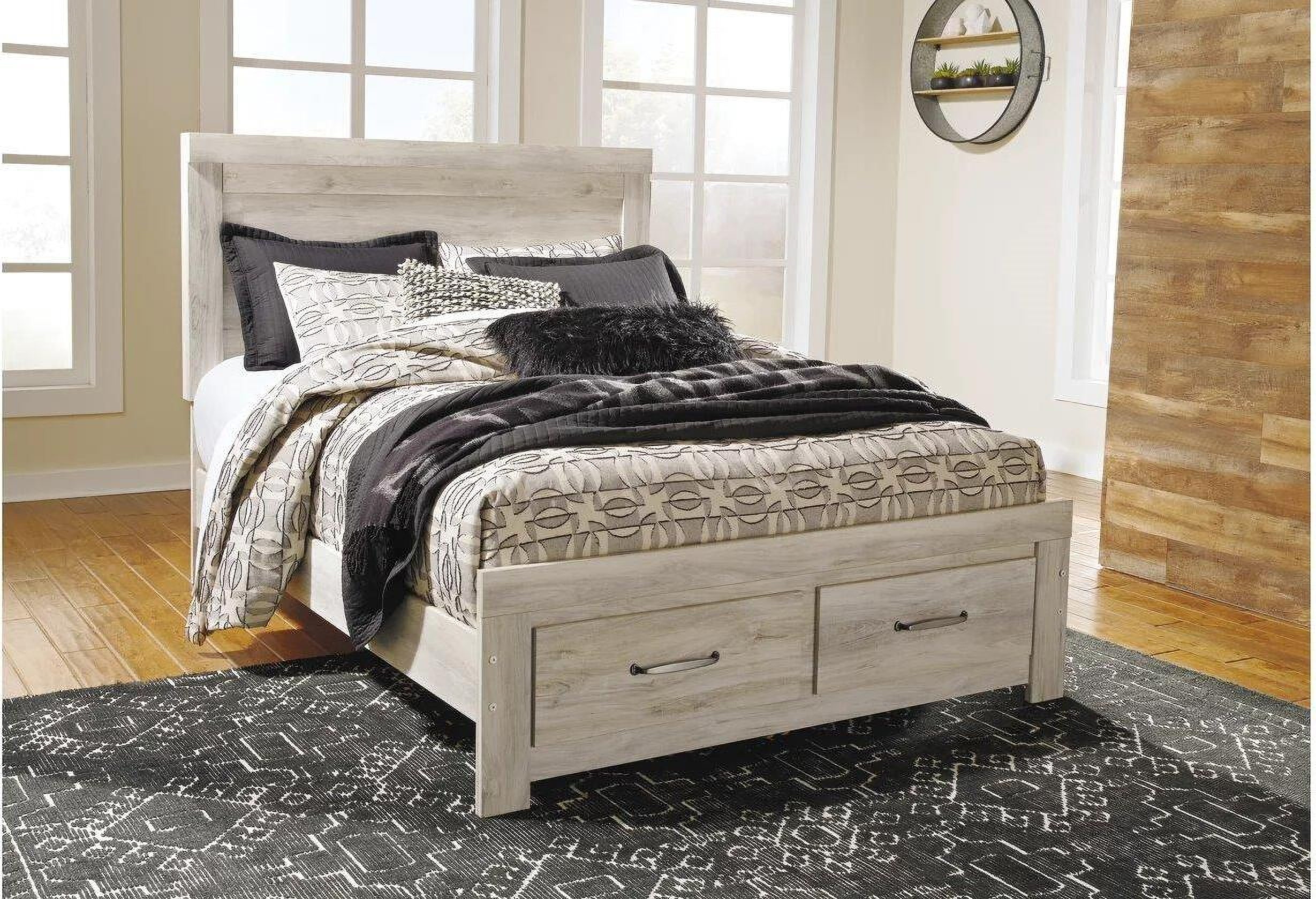 Bellaby White Queen Storage Panel Bed By Ashley Furniture 1stopbedrooms 