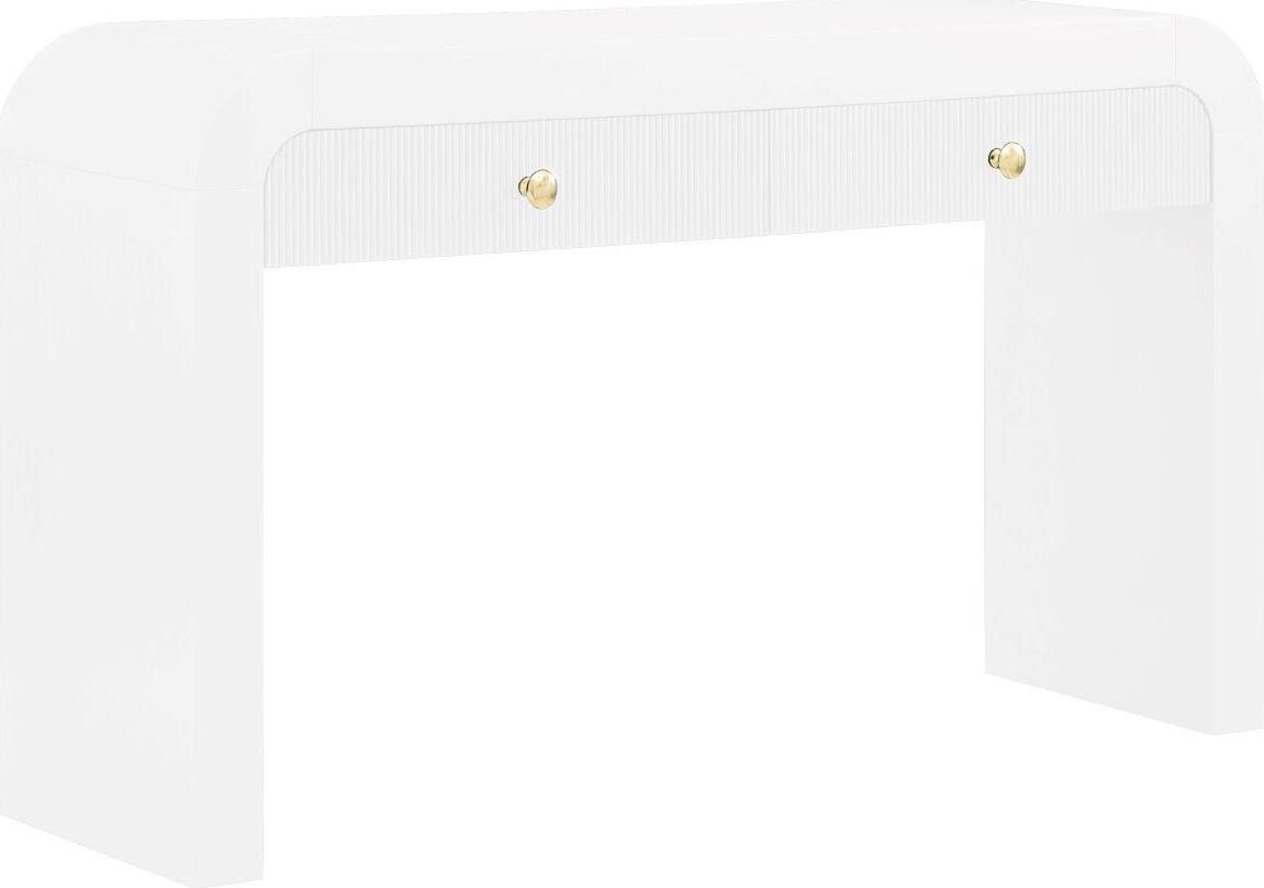 Bellagio White Wood Sofa Table 1StopBedrooms