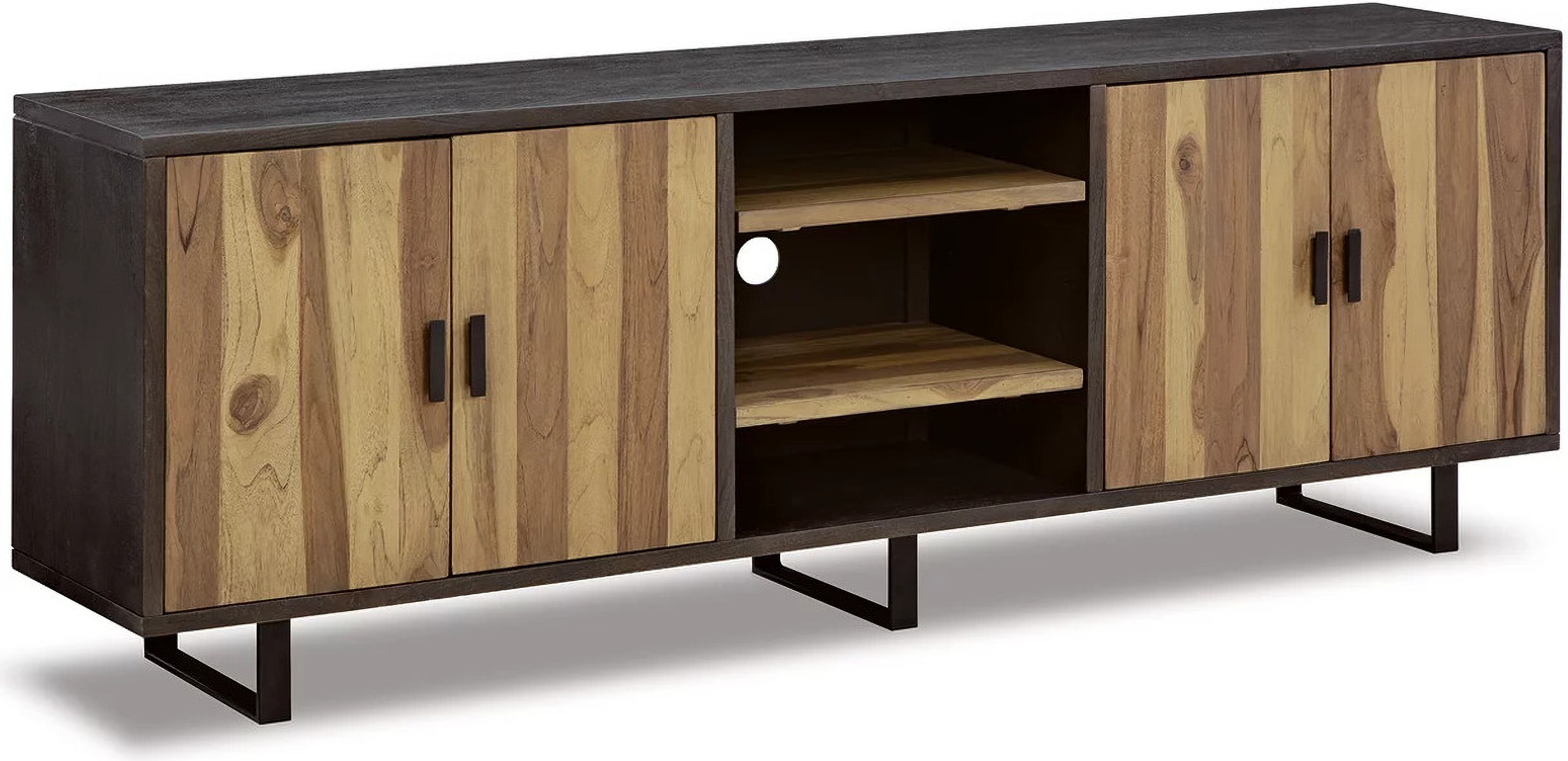 Bellwick Natural And Brown Accent Cabinet