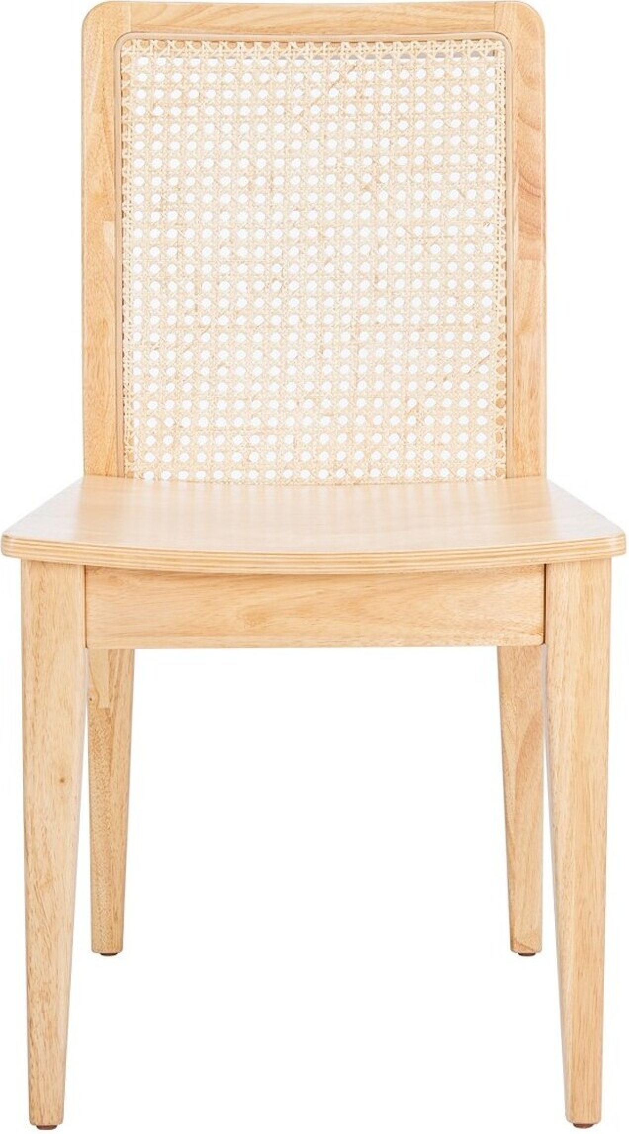 Benicio Rattan Dining Chair Set of 2 In Natural by Safavieh | 1StopBedrooms