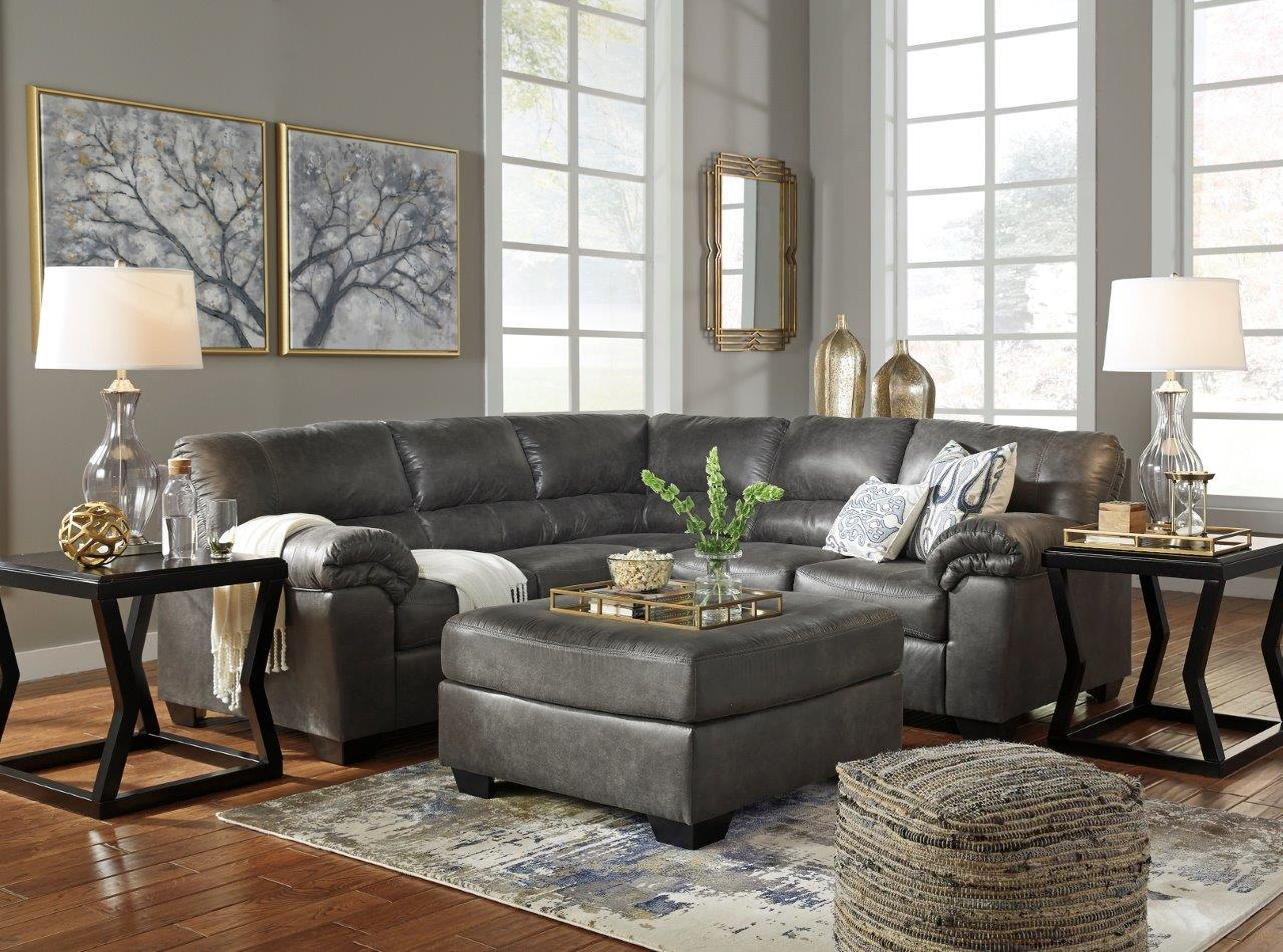 Bladen 2 Piece LAF Sectional In Slate by Ashley Furniture