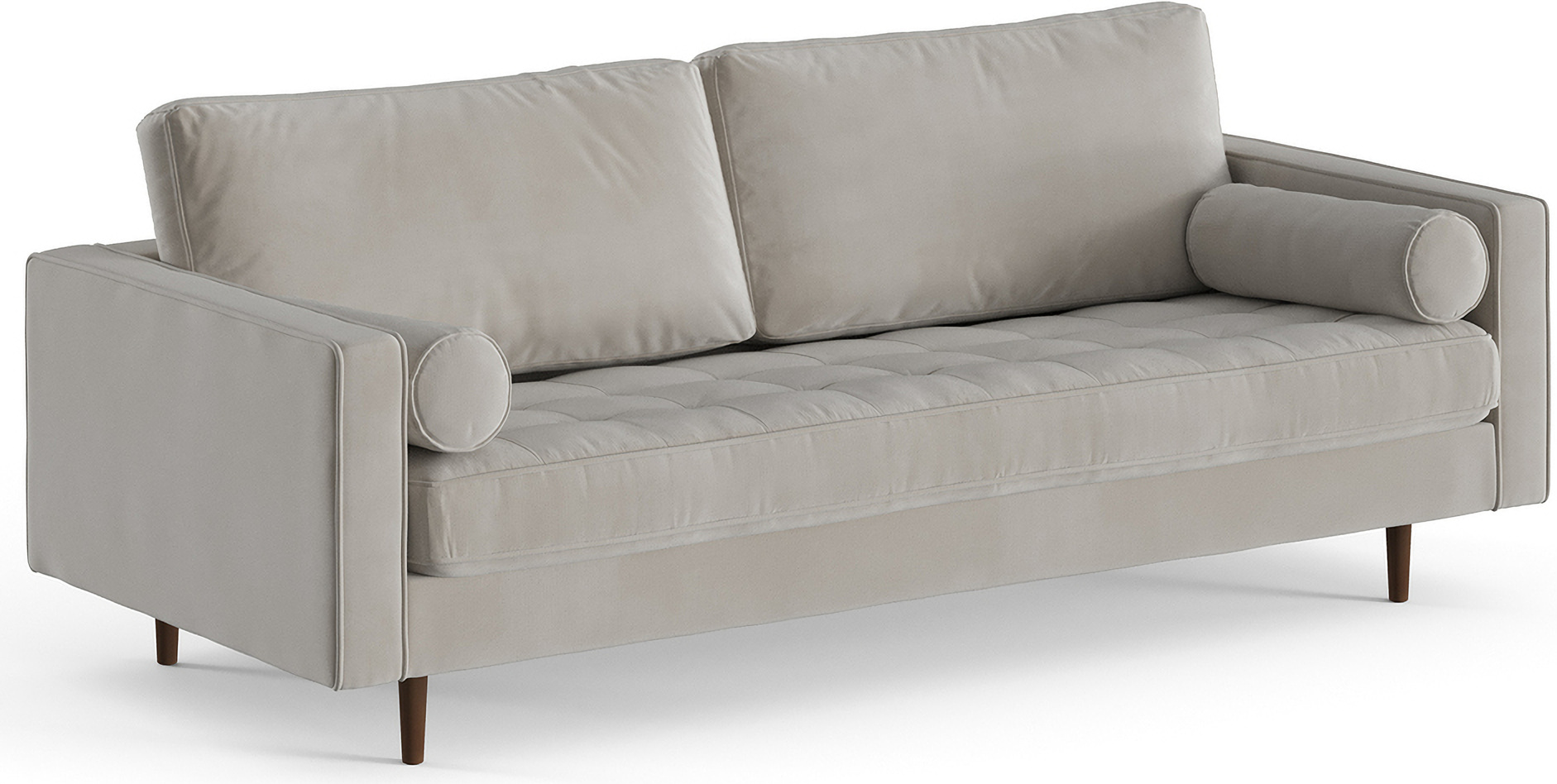 Bloomfield Performance Velvet Sofa In Platinum