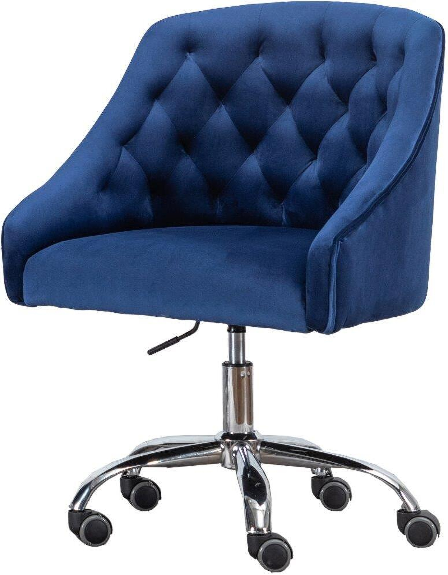 Blue velvet swivel desk chair hot sale