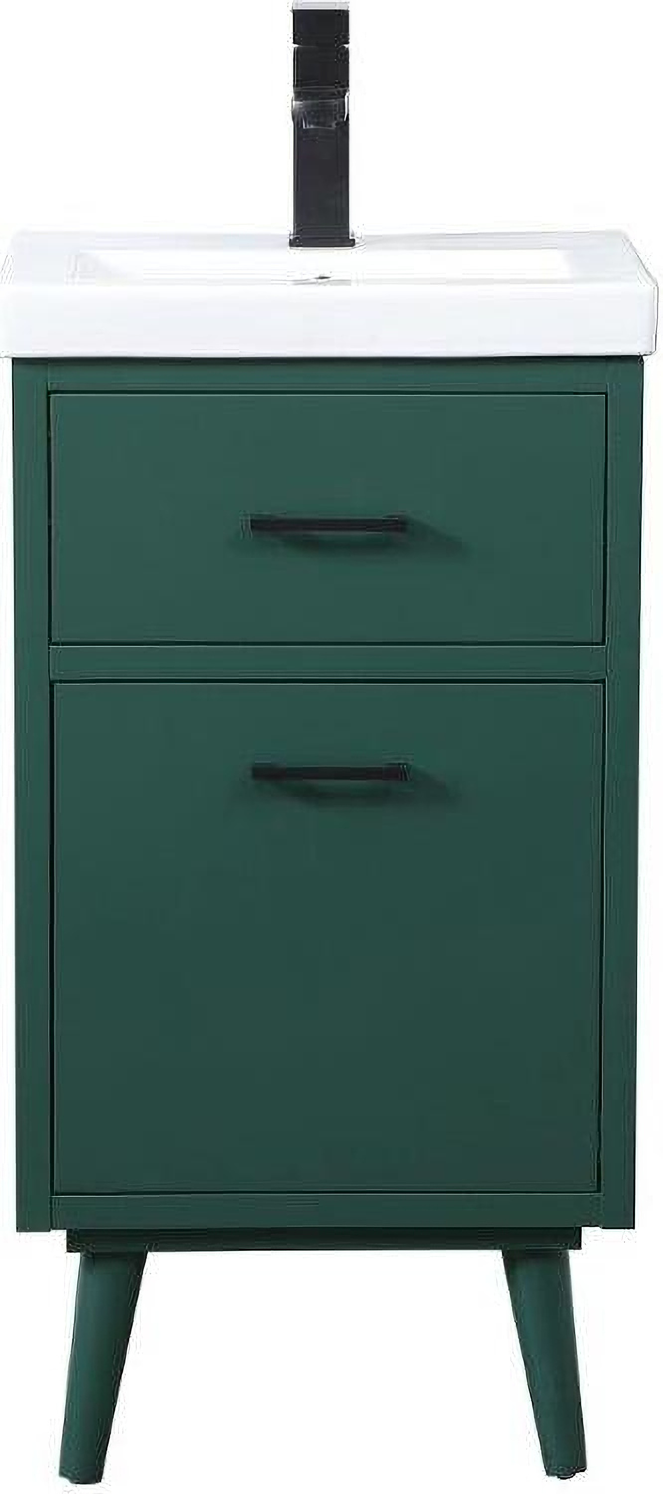 Boise 18 Inch Bathroom Vanity In Green by Elegant Lighting | 1StopBedrooms