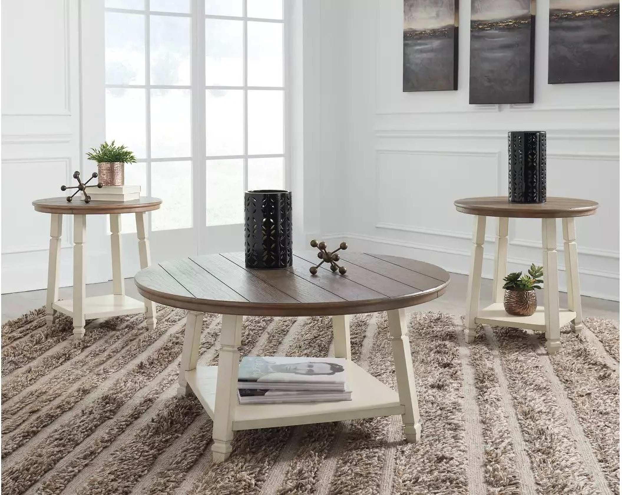 Bolanbrook Two-tone 3 Piece Occasional Table Set by Ashley Furniture ...