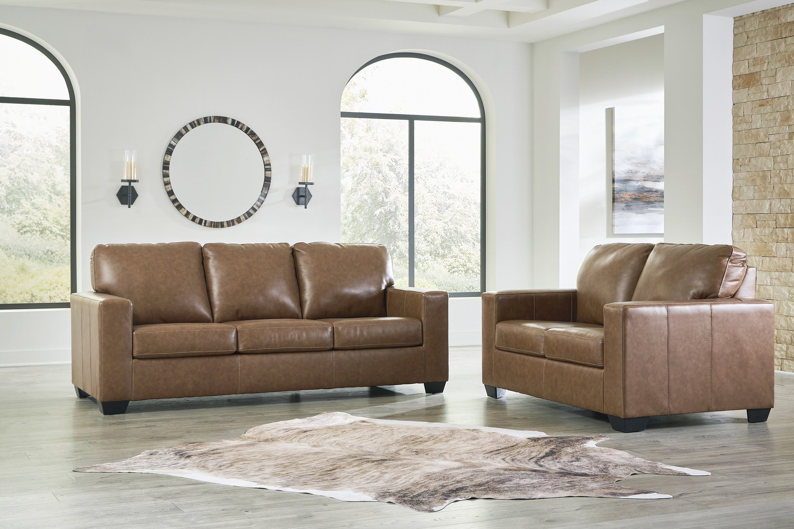 Bolsena Living Caramel In Ashley by Room Set | 1StopBedrooms Furniture