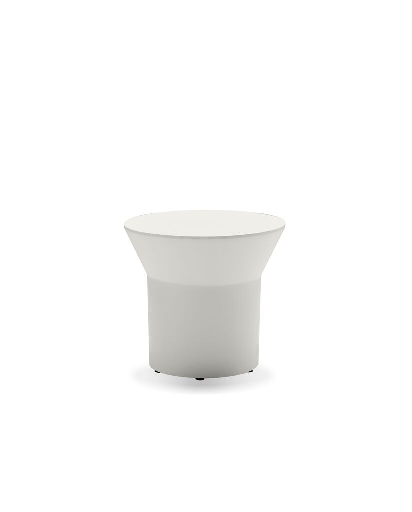 Boracay End Table Solid Surface Base In Tapioca