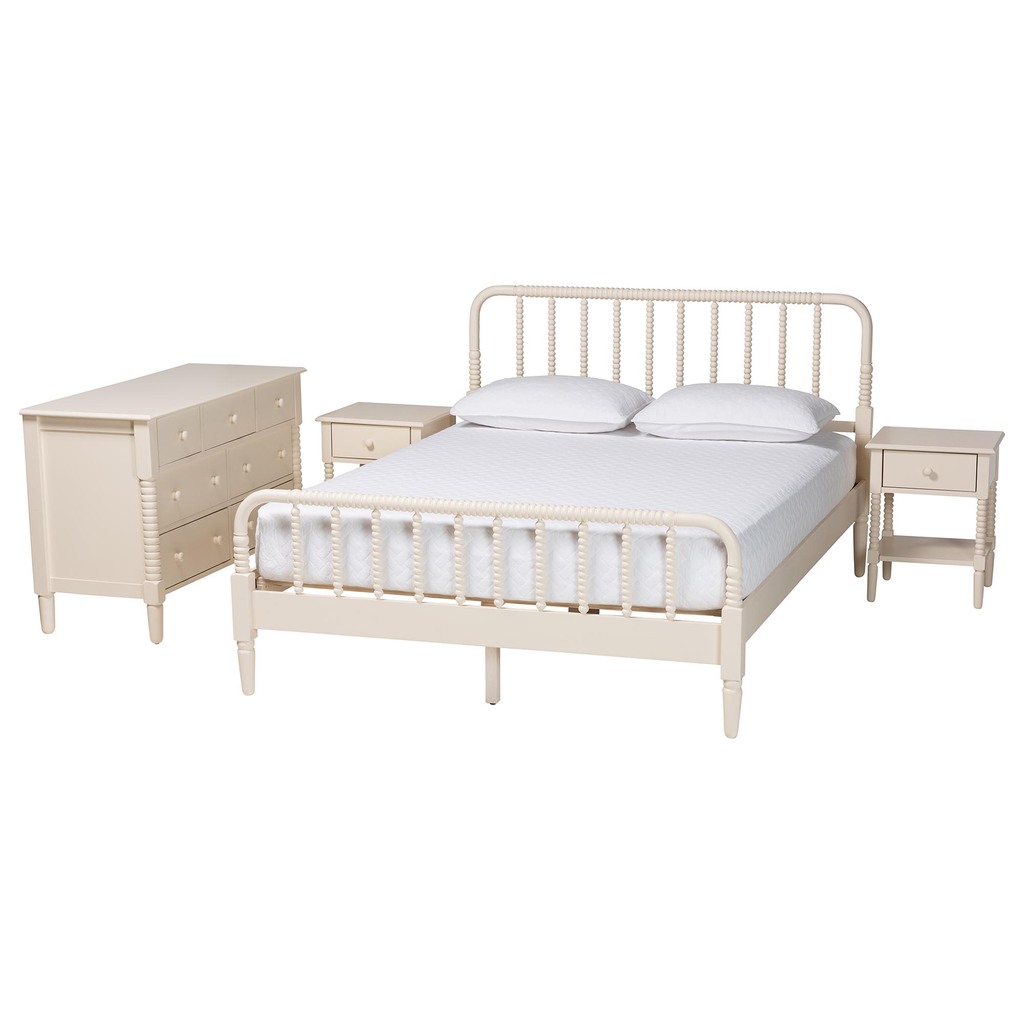 Queen Bedroom Set With Two Nightstands