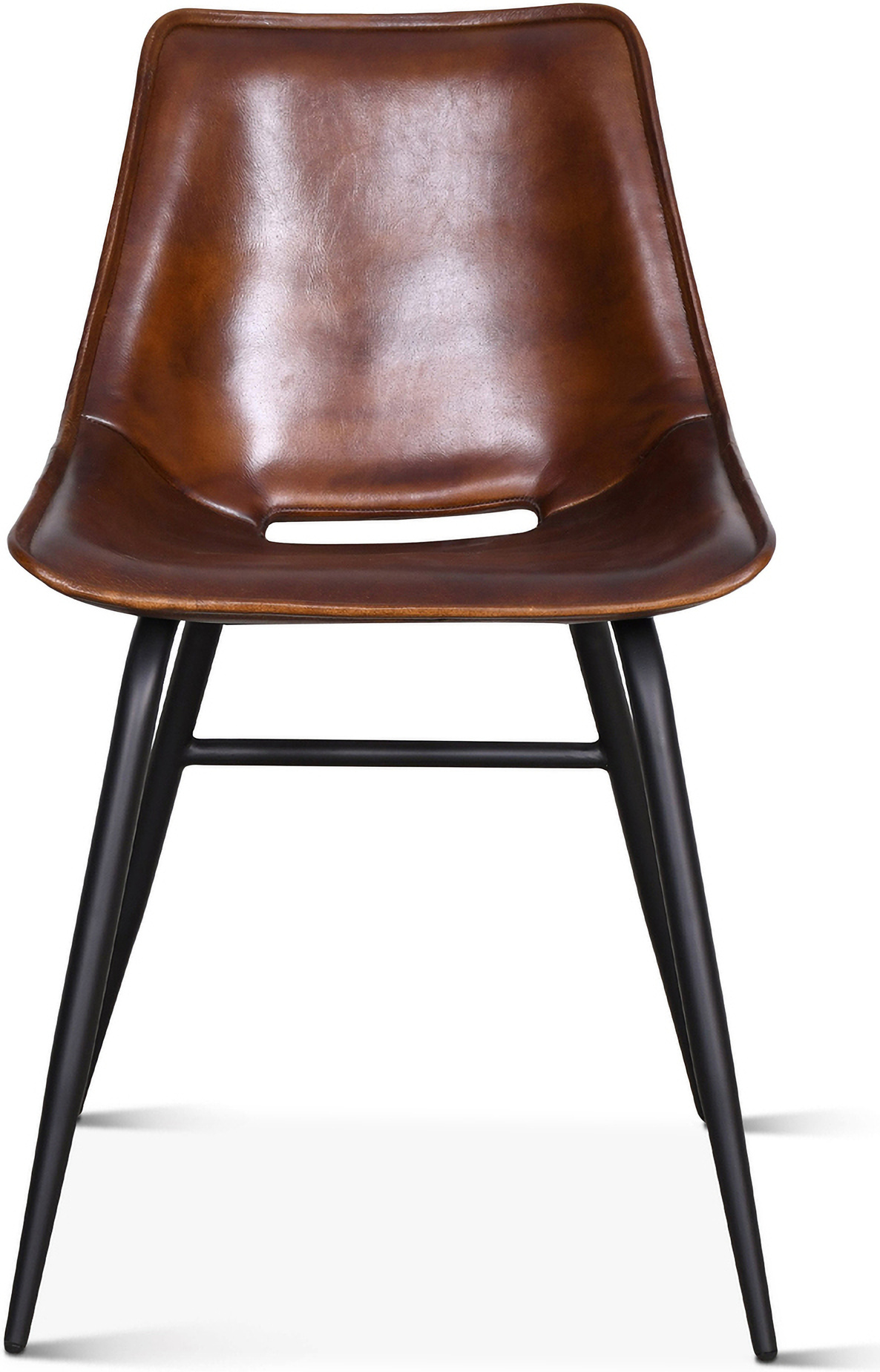 Brisbane Leather Dining Chair In Antique Whiskey - Set of 2 by Home ...