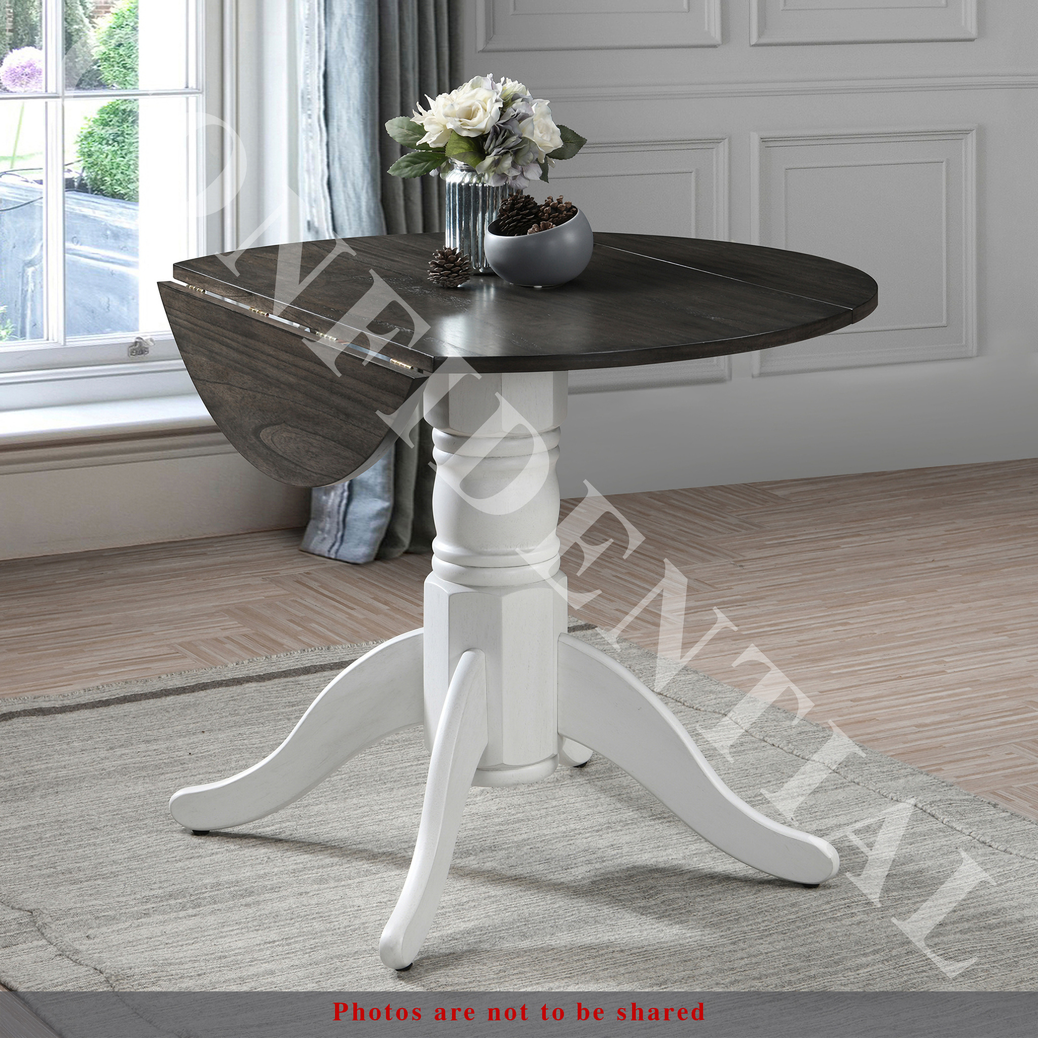 White drop best sale leaf table set