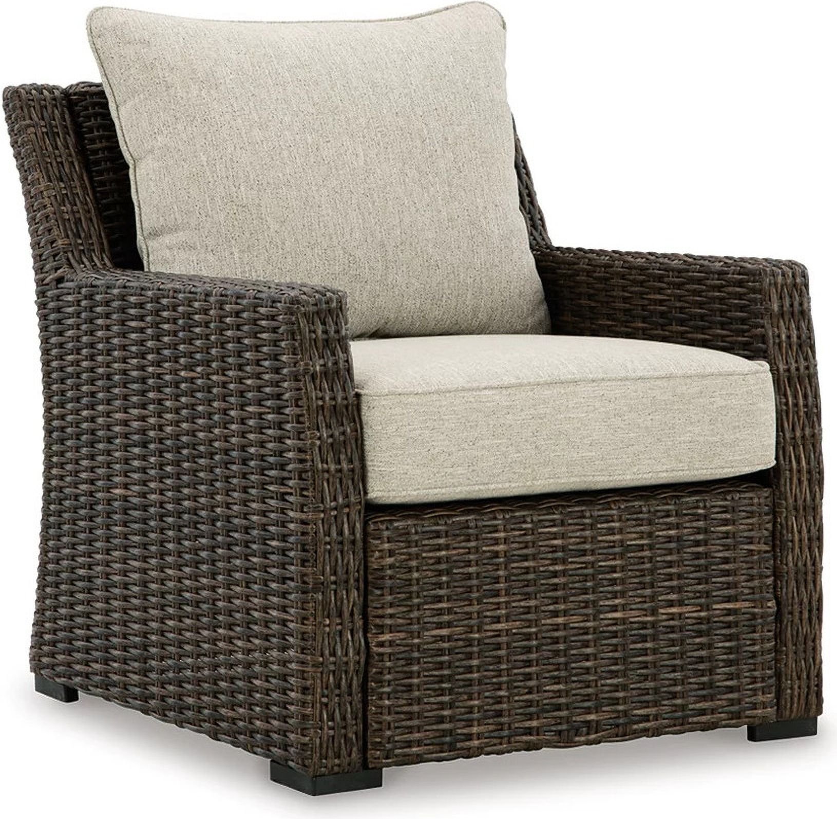 Brook Ranch Brown Lounge Chair With Cushion