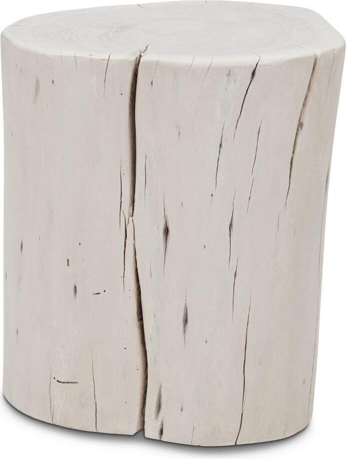 Brooks Solid Wood Stump White Wash