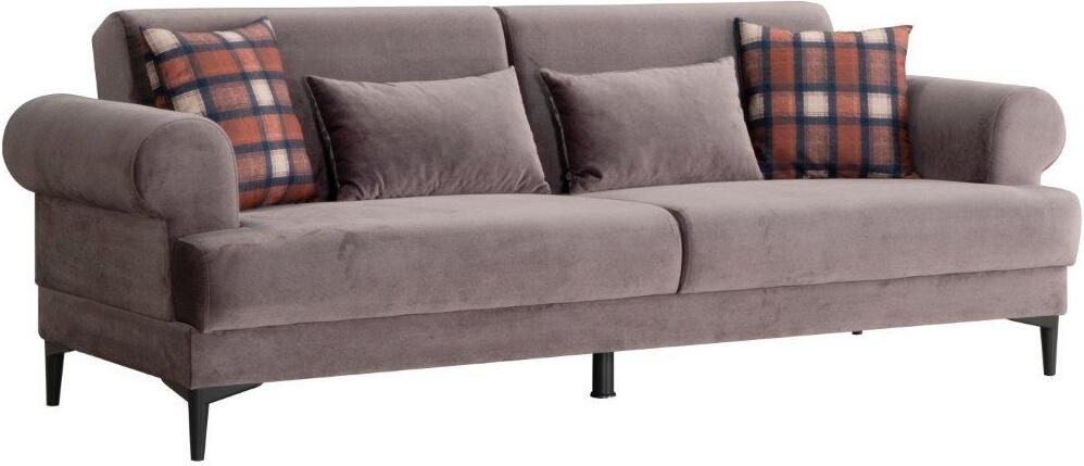 Bulut 3 Seat Sofa In Grey By Furnia