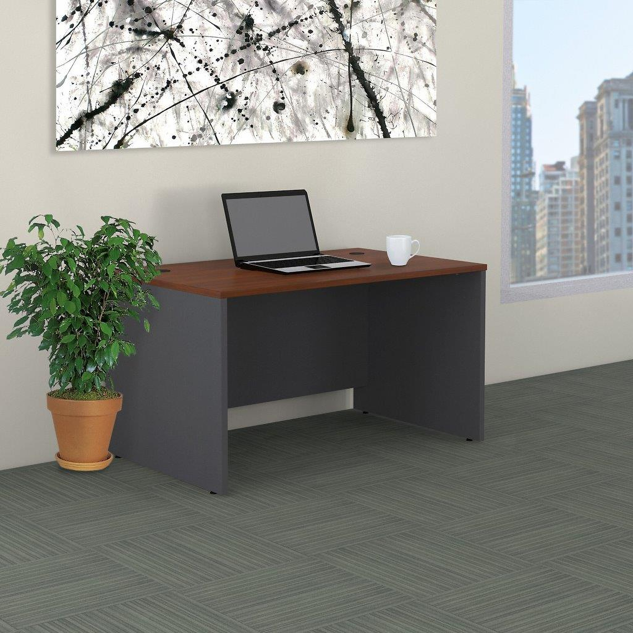 Bush Business Furniture Series C Collection 48W x 30D Shell Desk in