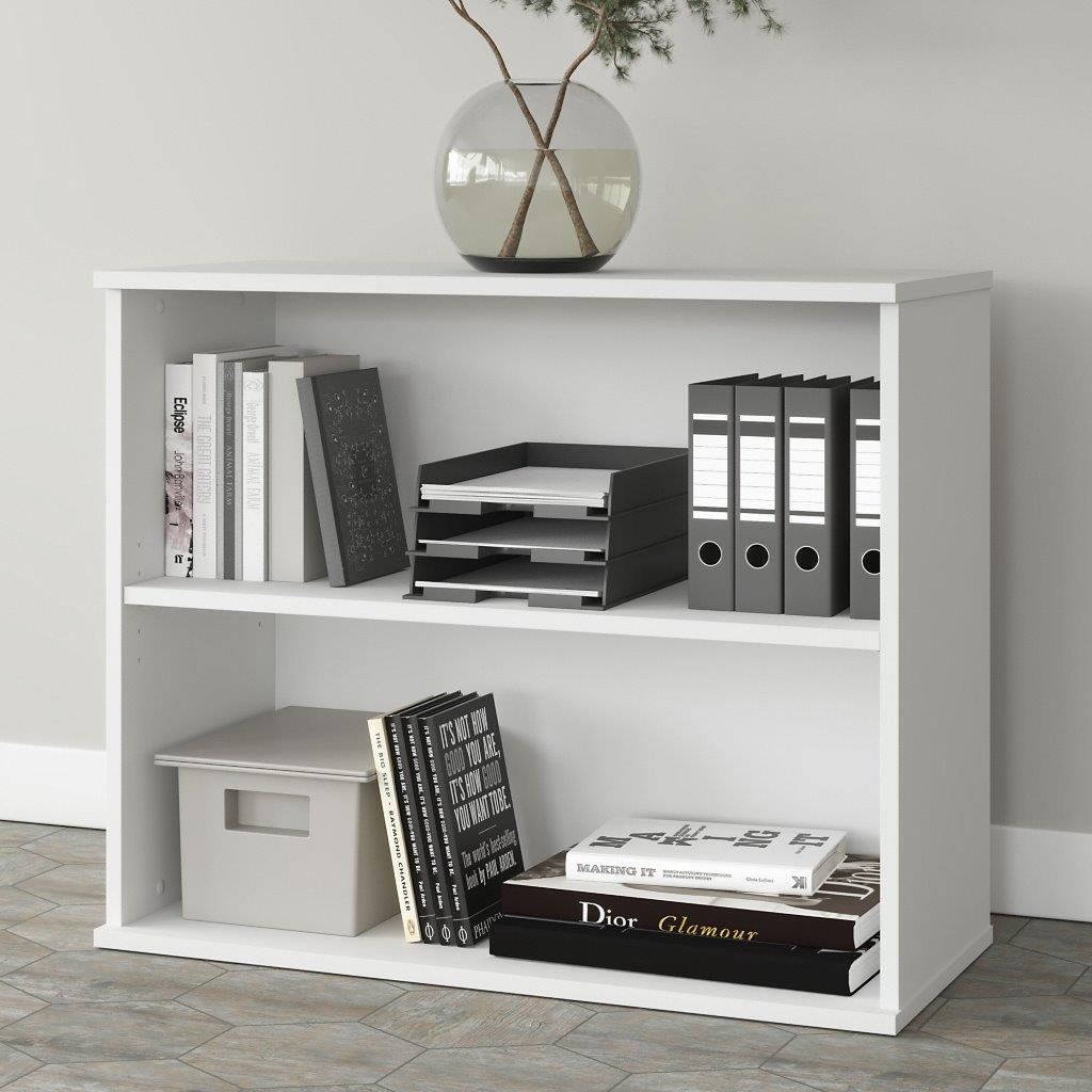 Universal Tall Narrow Storage Cabinet in Platinum Gray