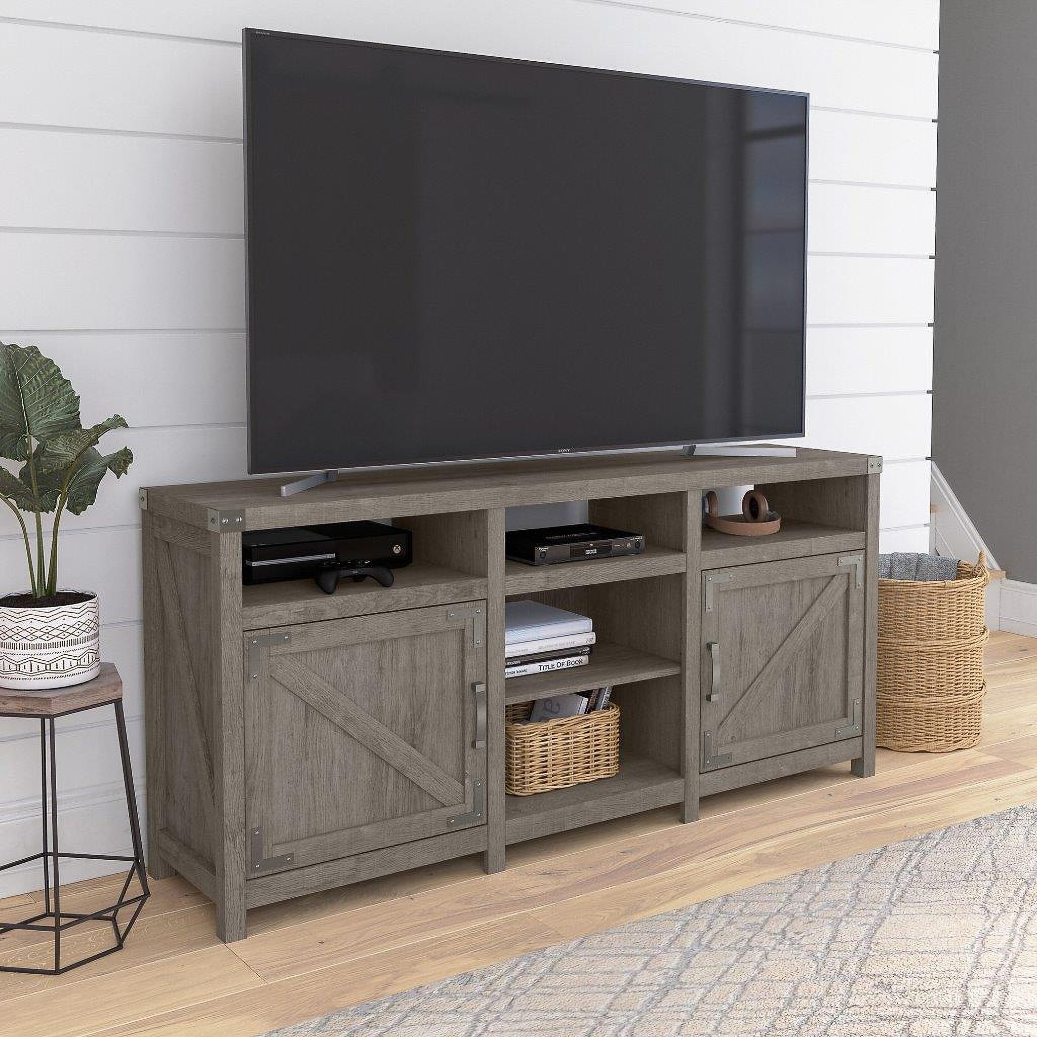 Farmhouse tv stand for hotsell 75 inch tv