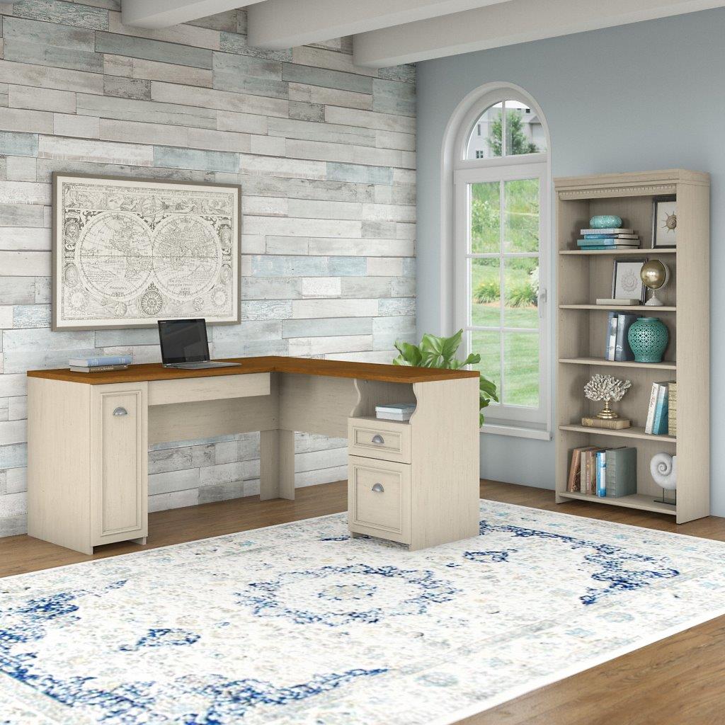 https://cdn.1stopbedrooms.com/media/catalog/product/b/u/bush-furniture-fairview-60w-l-shaped-desk-with-5-shelf-bookcase-in-antique-white-and-tea-maple_qb13408375.jpg