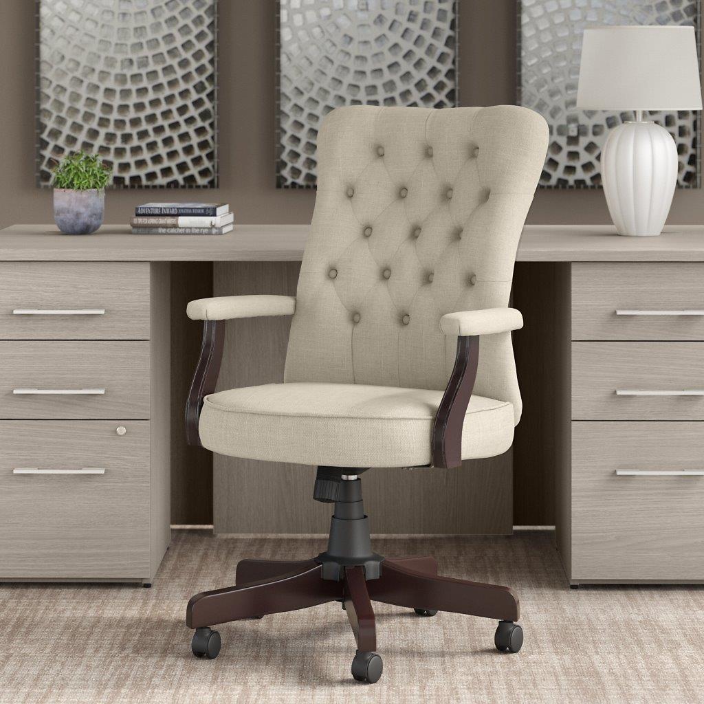 Tufted Swivel Desk Chair