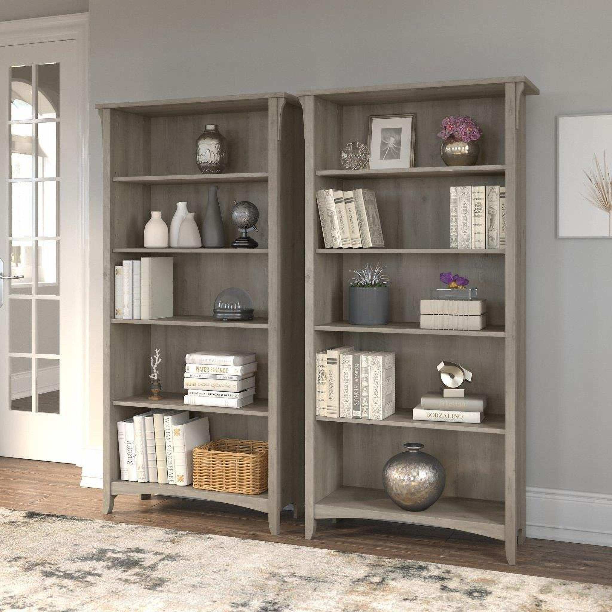 bush furniture salinas 5 shelf bookcase