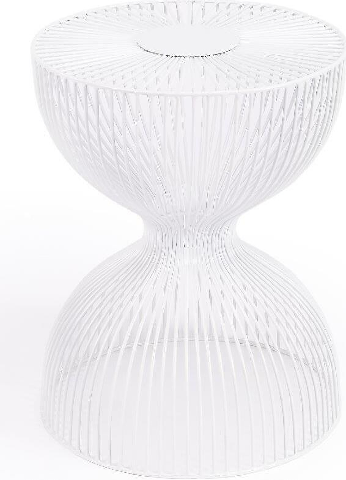 Butler Nicholas White Metal End Table 1StopBedrooms