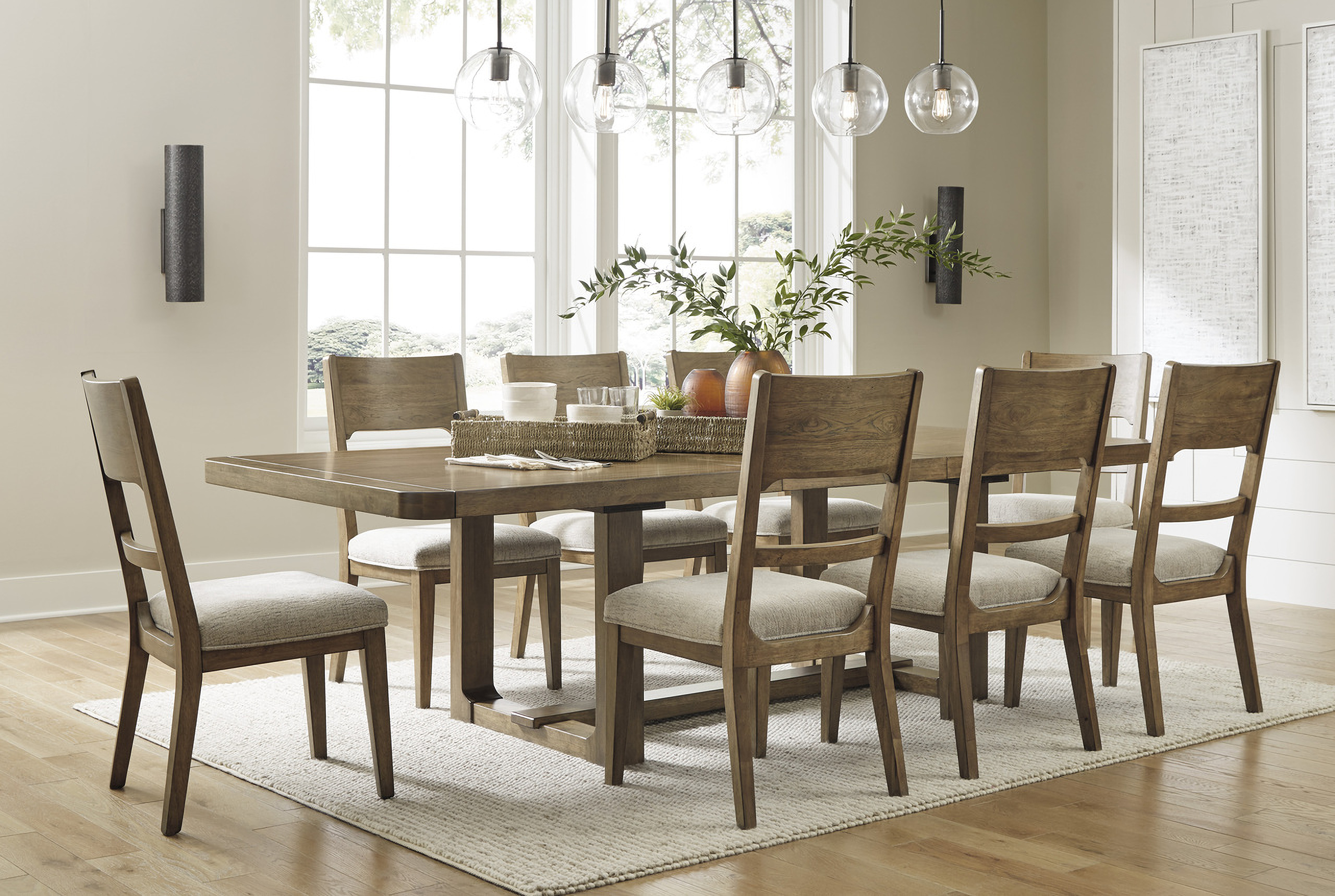 Cabalynn Light Brown Extendable Dining Room Set by Ashley Furniture ...