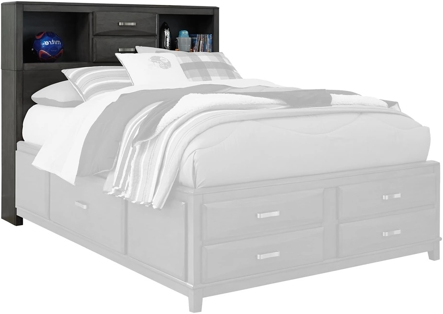 Caitbrook Gray Full Storage Headboard Only by Ashley Furniture