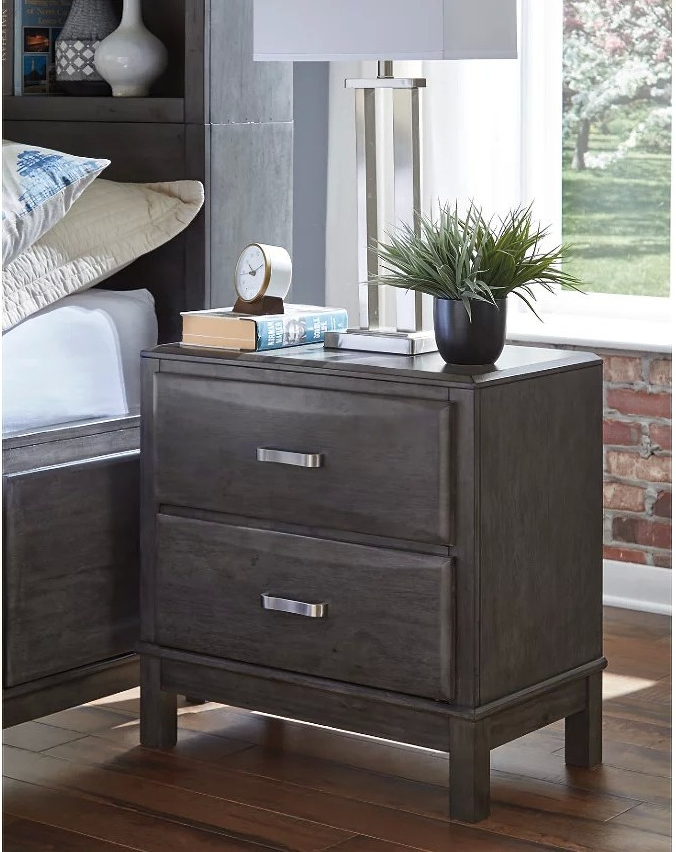 Ashley furniture 2024 black nightstand