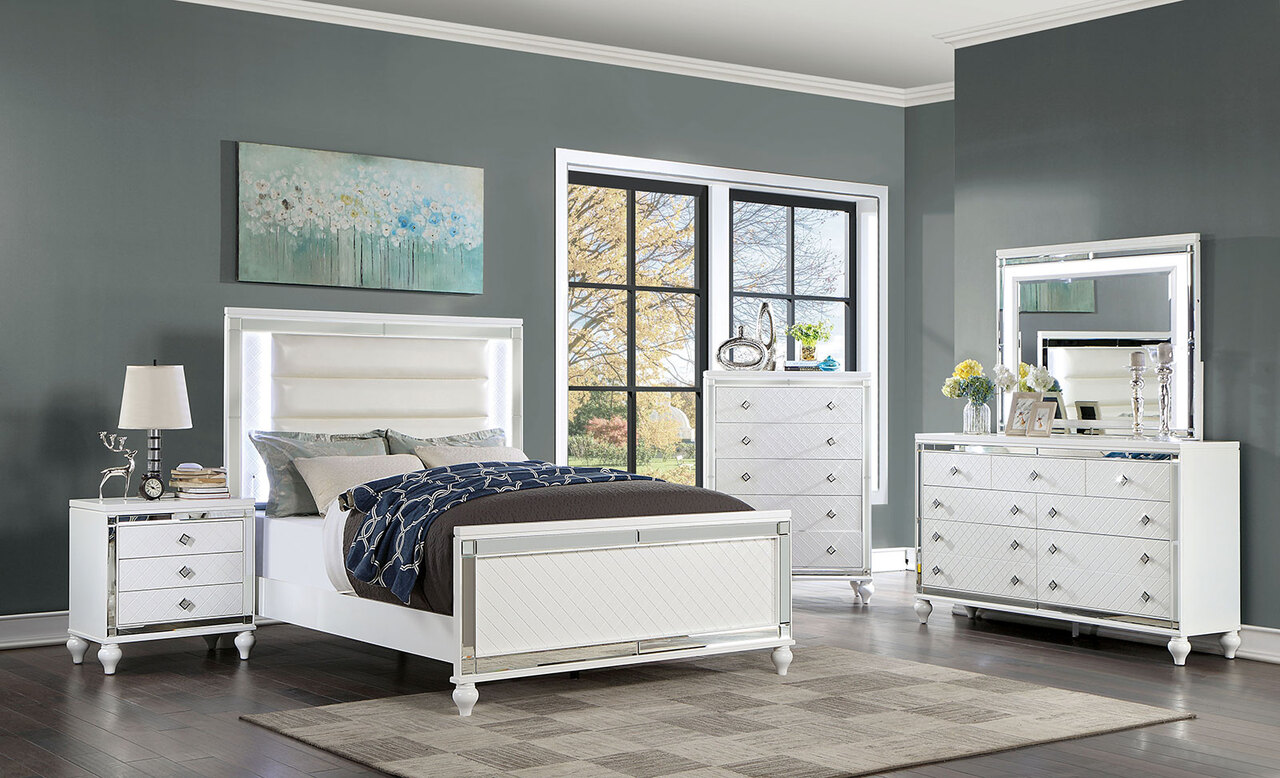 High back bedroom discount sets