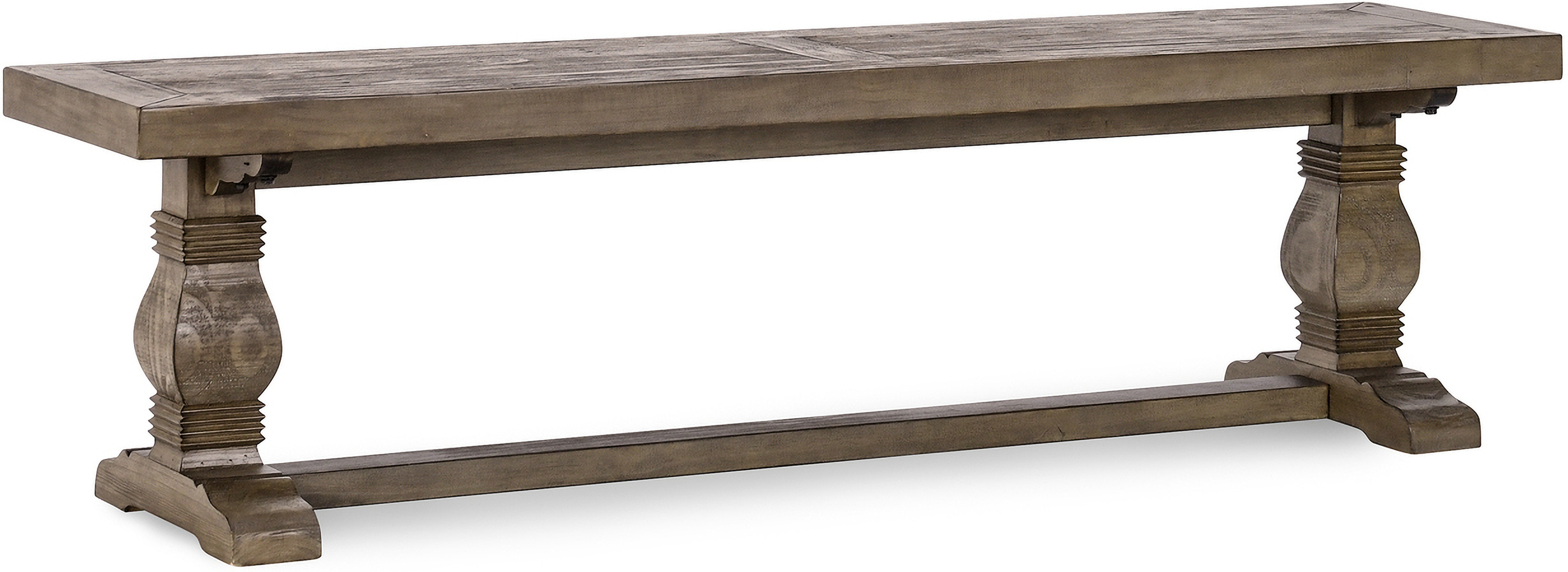 Caleb 66 Inch Bench In Distressed Brown by Classic Home | 1StopBedrooms