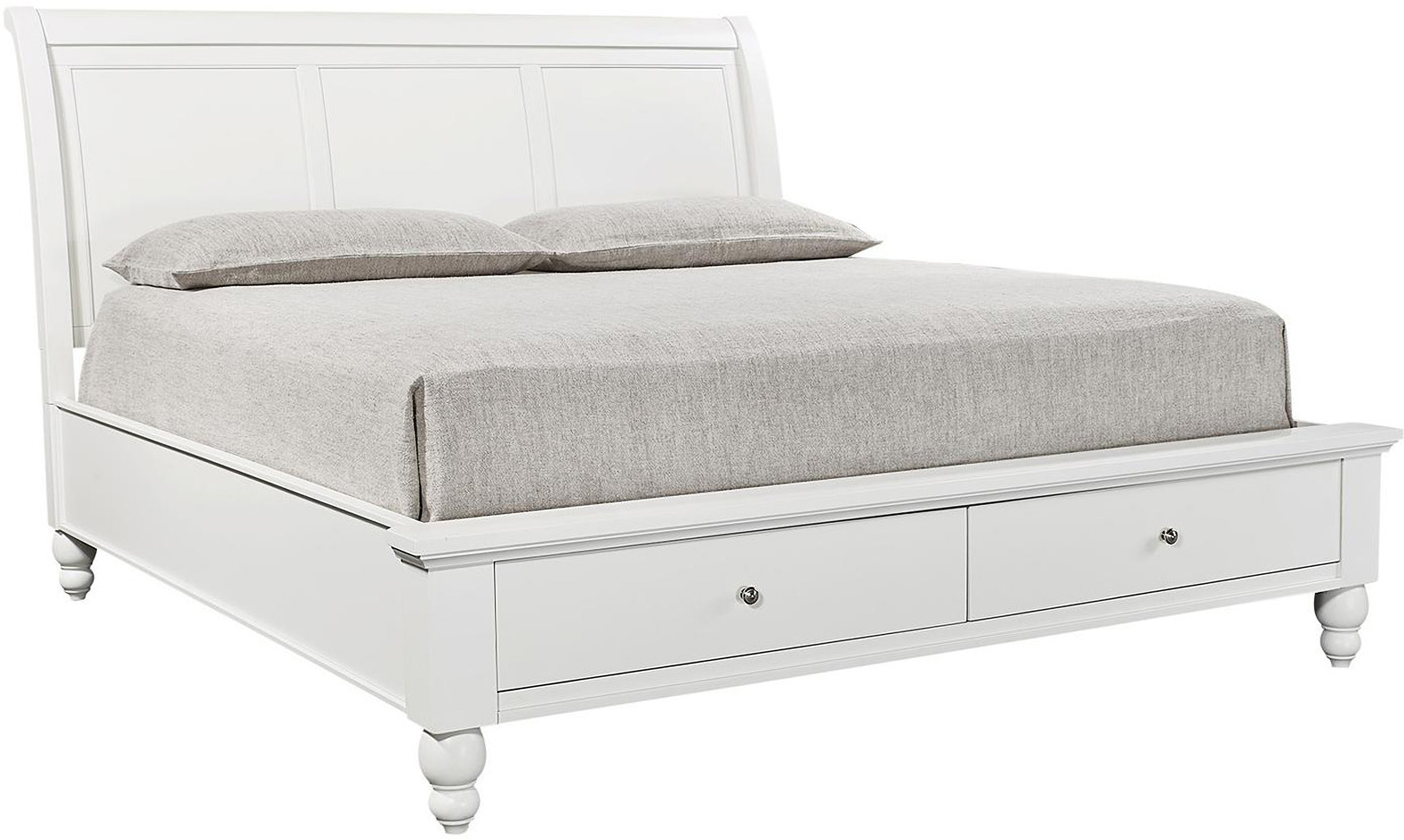Black King Sleigh Bed With Storage