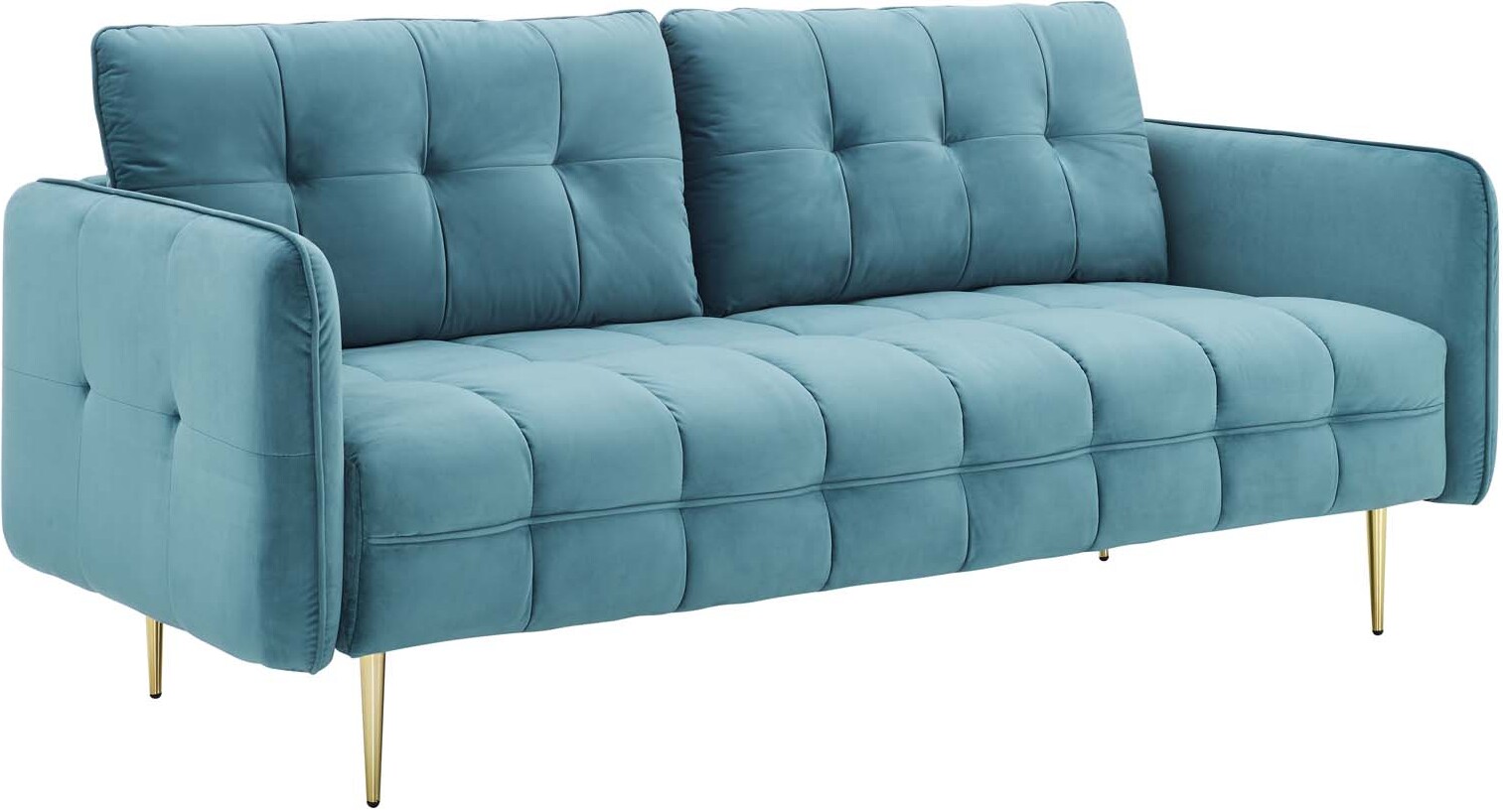 Modway Cameron Sofa Tufted Royal Blue Fabric