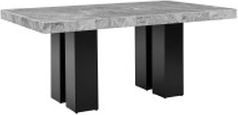 Camila Rectangle Dining Table And Silver Dining Chair 7-piece Set