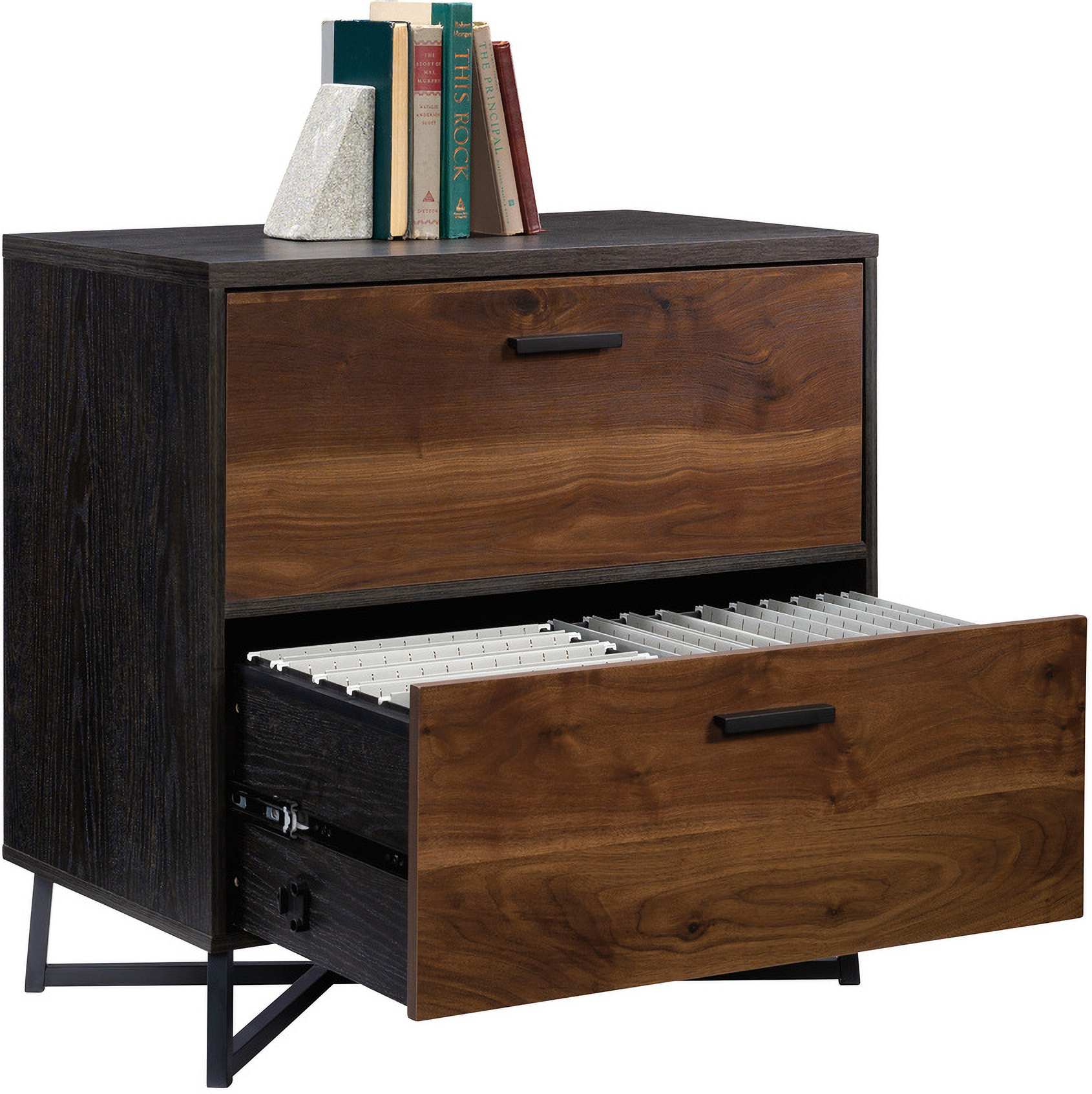 Canton Lane Lateral File In Brew Oak by Sauder | 1StopBedrooms