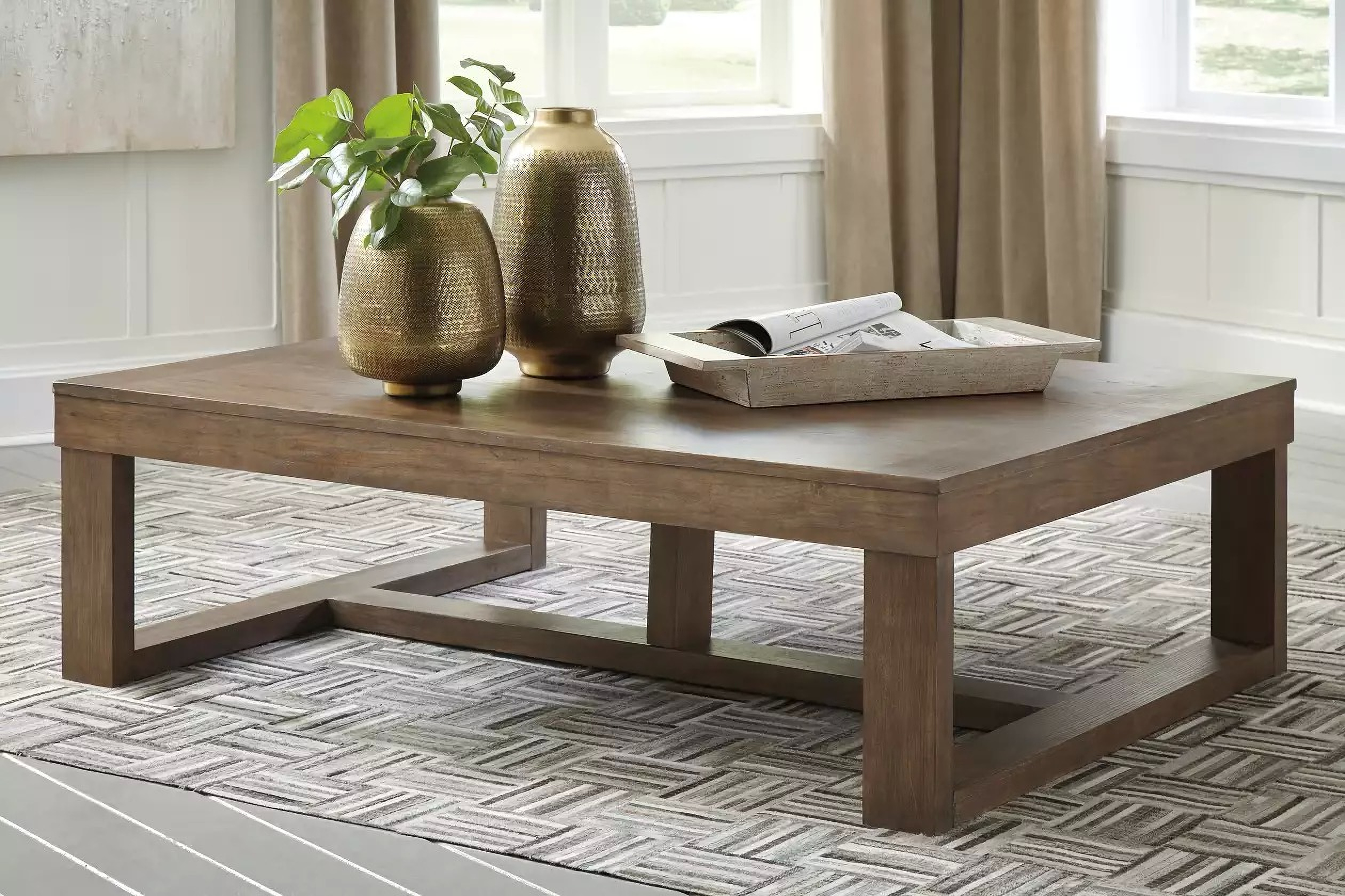 Cariton - Gray - Rectangular Cocktail Table main image 1
