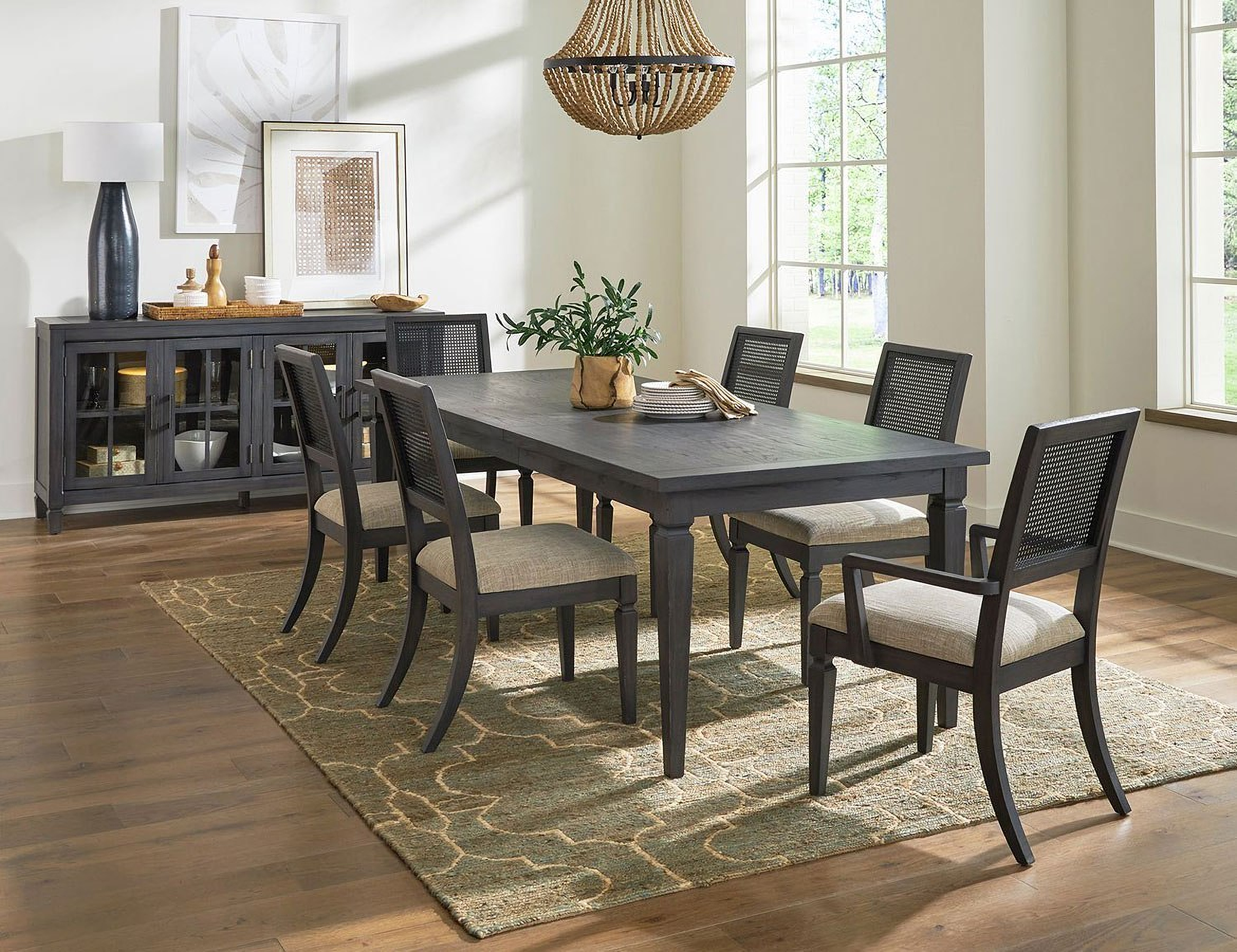 Caruso Heights Rectangular Dining Room Set In Black by Liberty