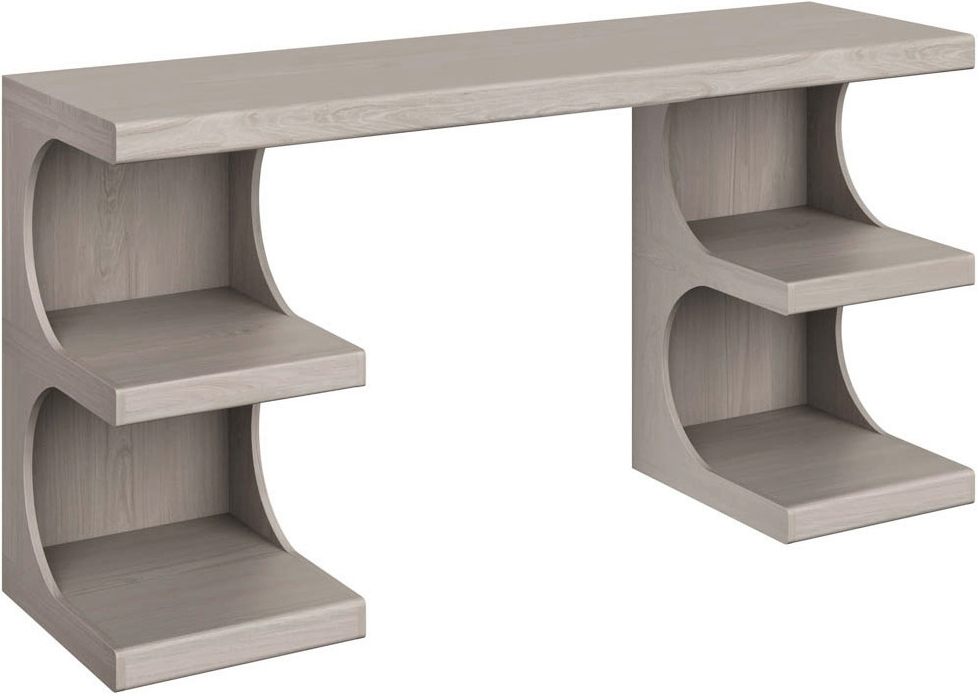 Pure Modern Office Desk in Moonstone