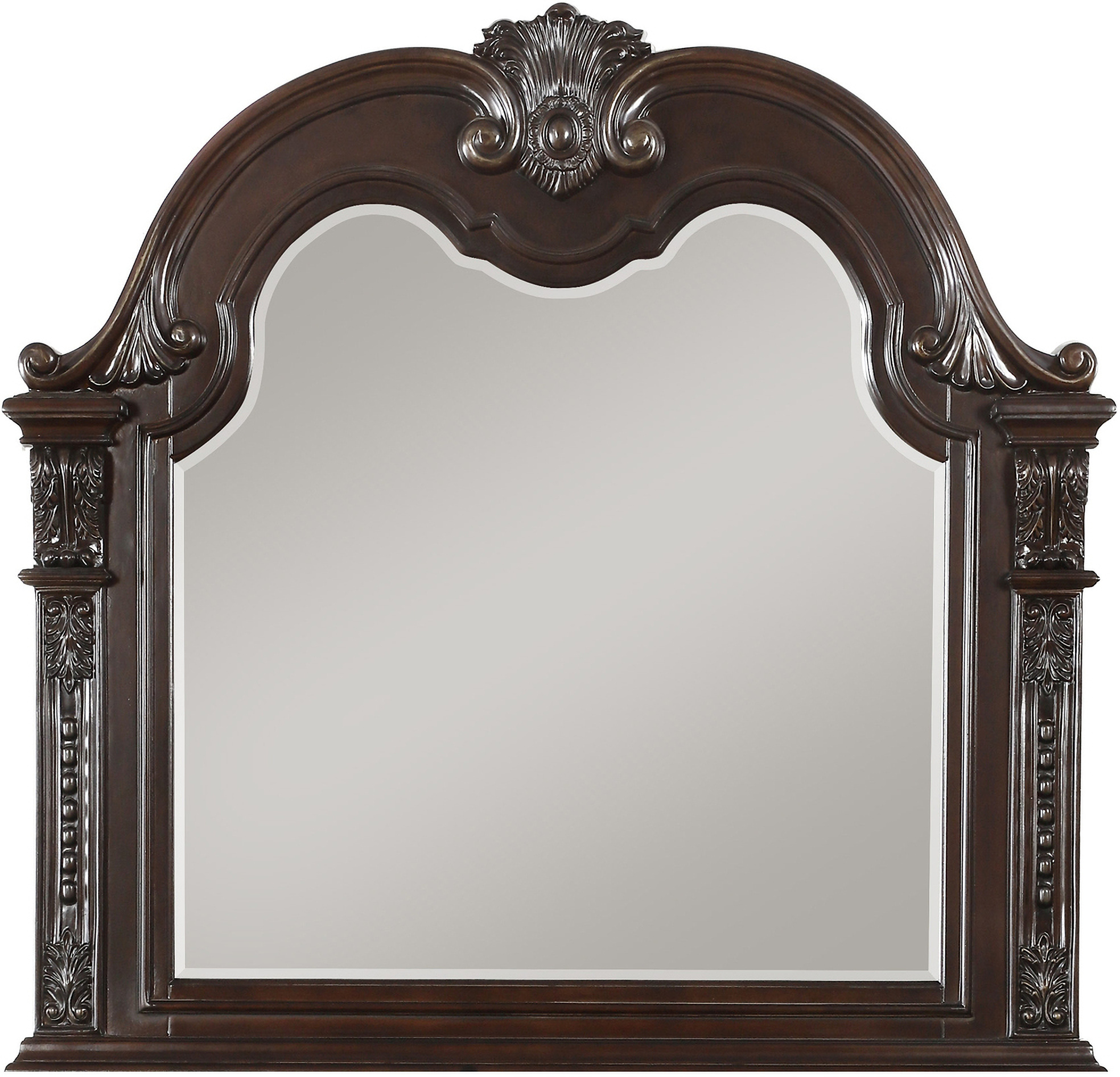 Cavalier Dark Cherry Mirror by Homelegance | 1StopBedrooms