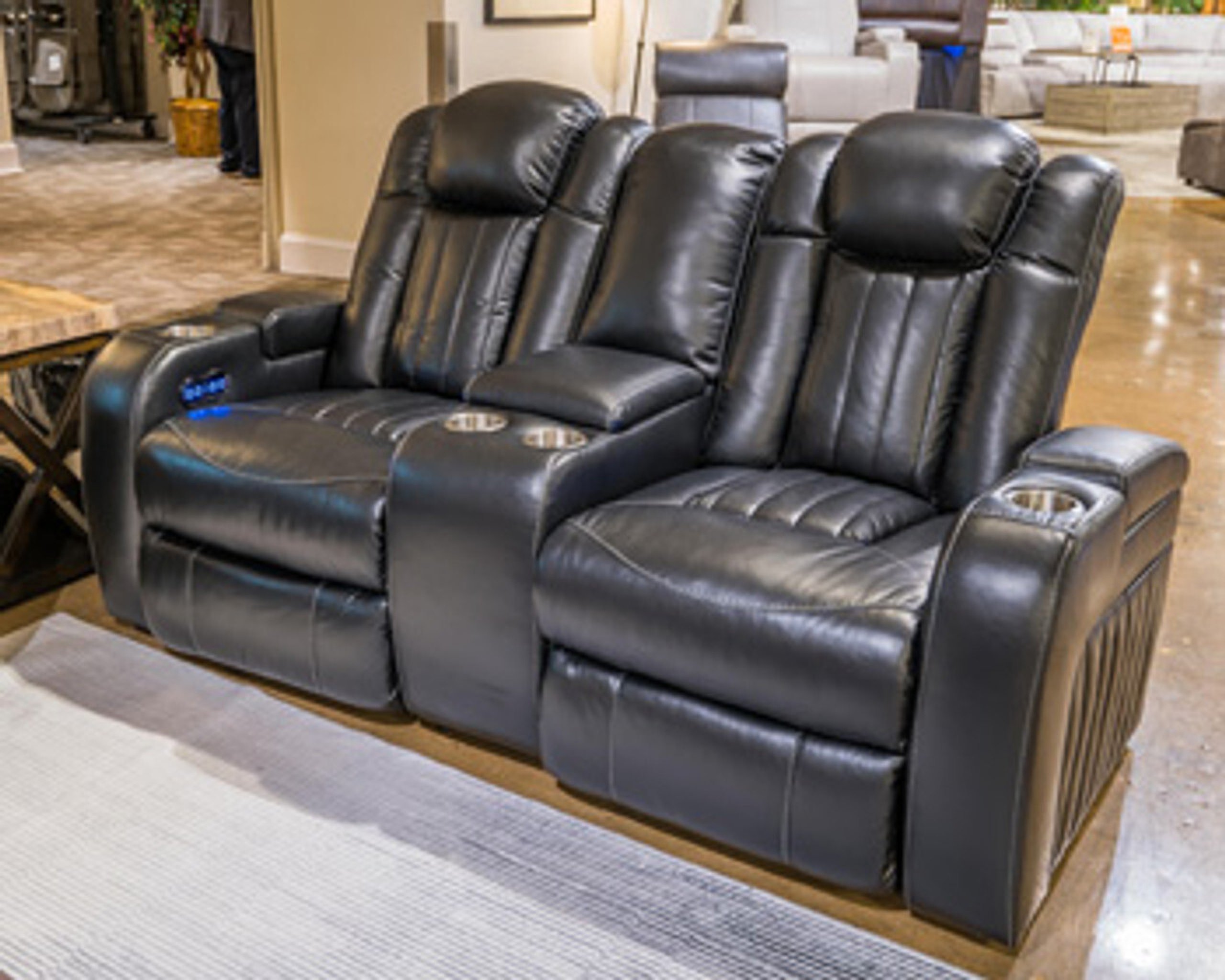 Ashley furniture party discount time power reclining sofa