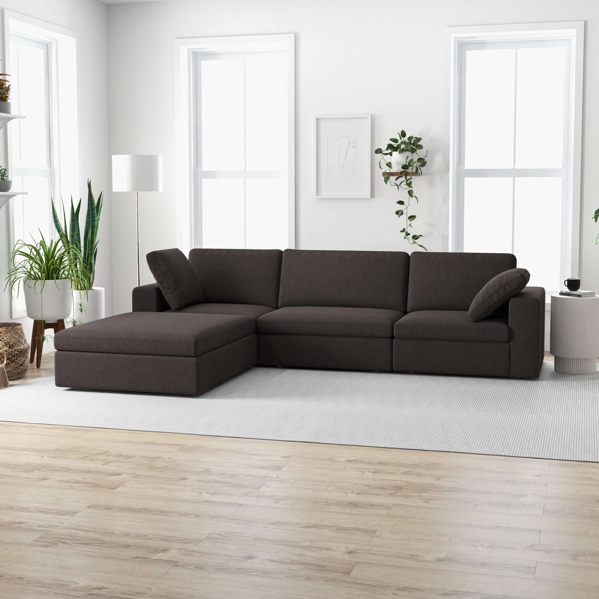 Mid century modern sales modular sectional