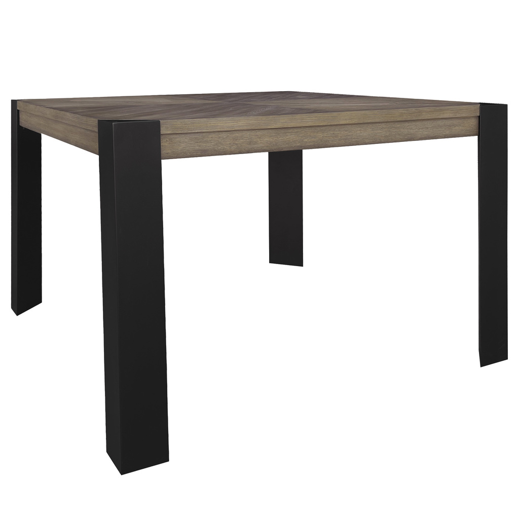 Cedar Fork Dining 54 Inch Square Counter Height Table In Smoked Arabica ...