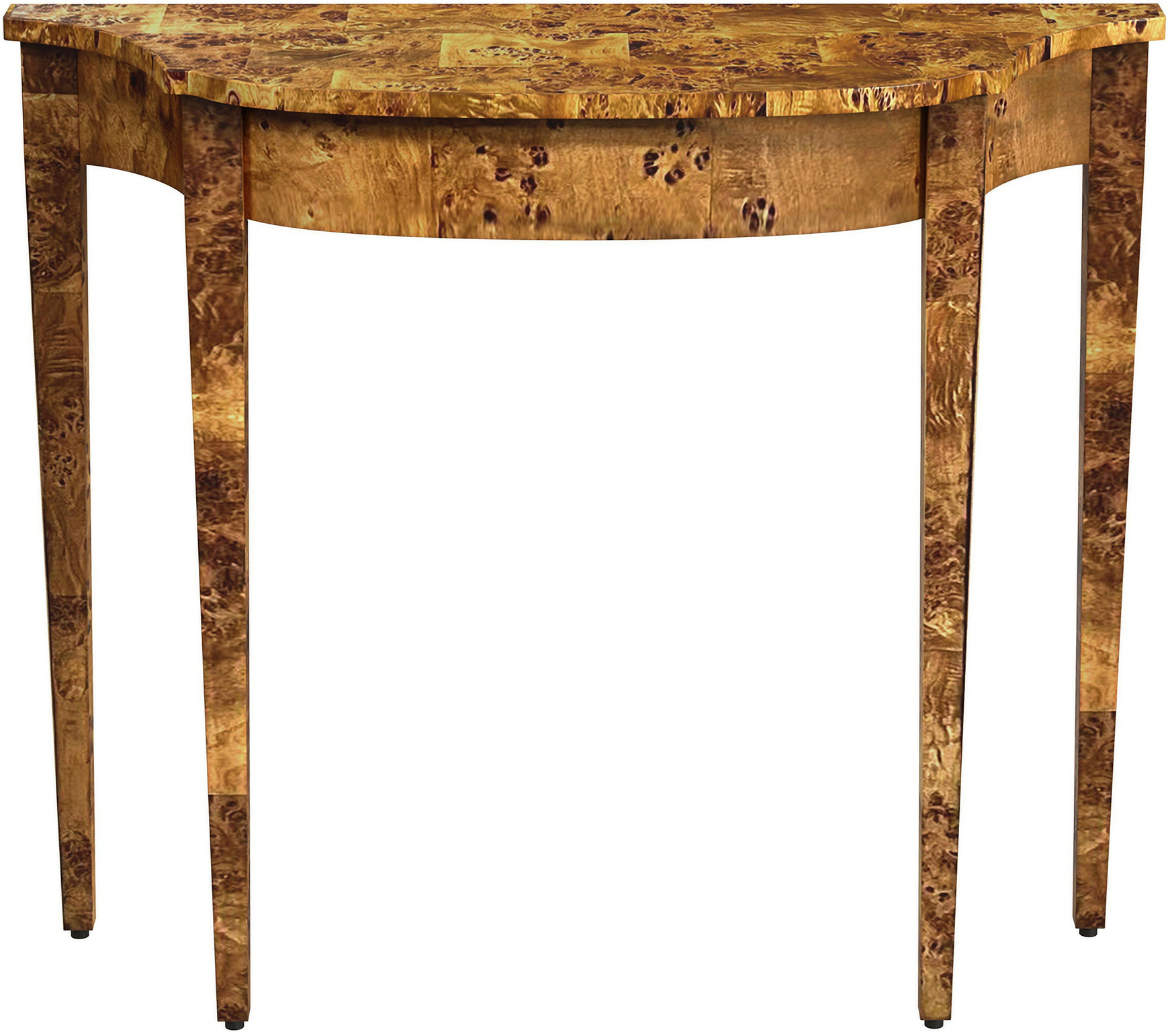 Chester Traditional Burl 36 Inch Console Table In Medium Brown by ...