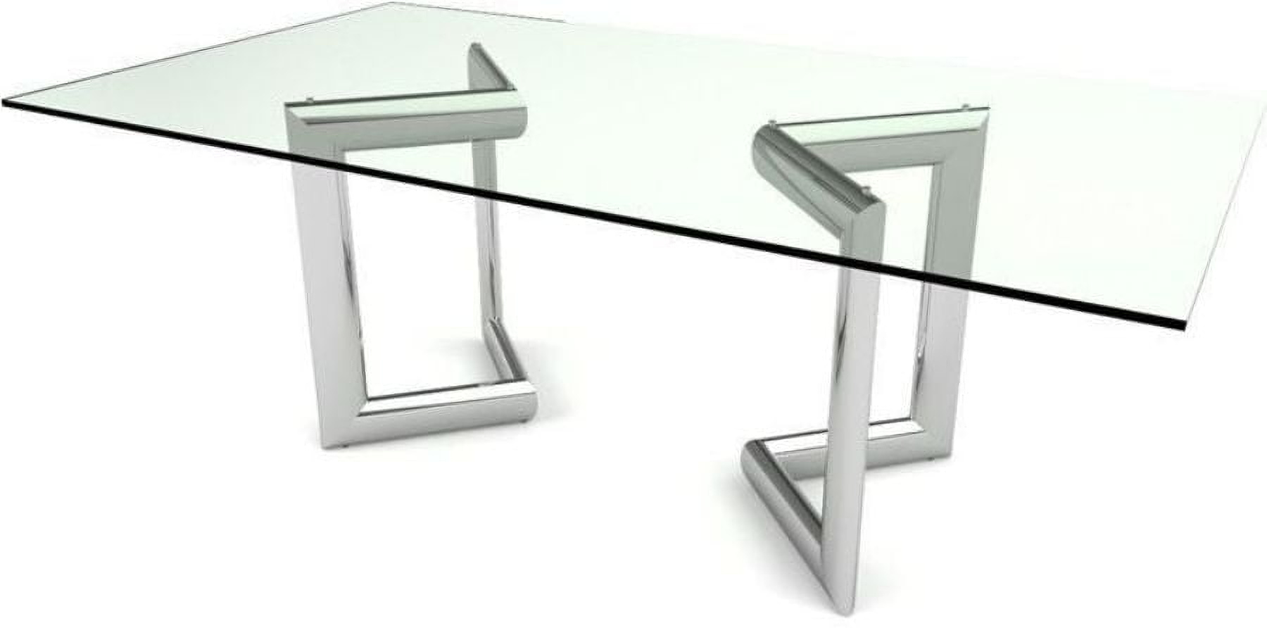 Clara Silver Rectangular Dining Table