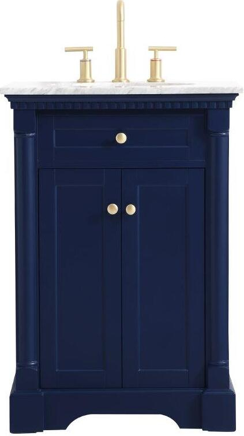 Blue Bathroom Vanity 24 Inch