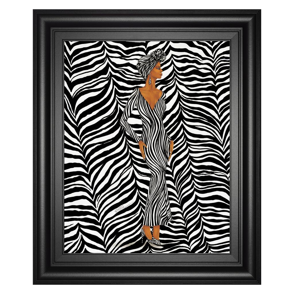 Classy Art Zebra Elegance Wall Art In Black and White by Classy Living ...