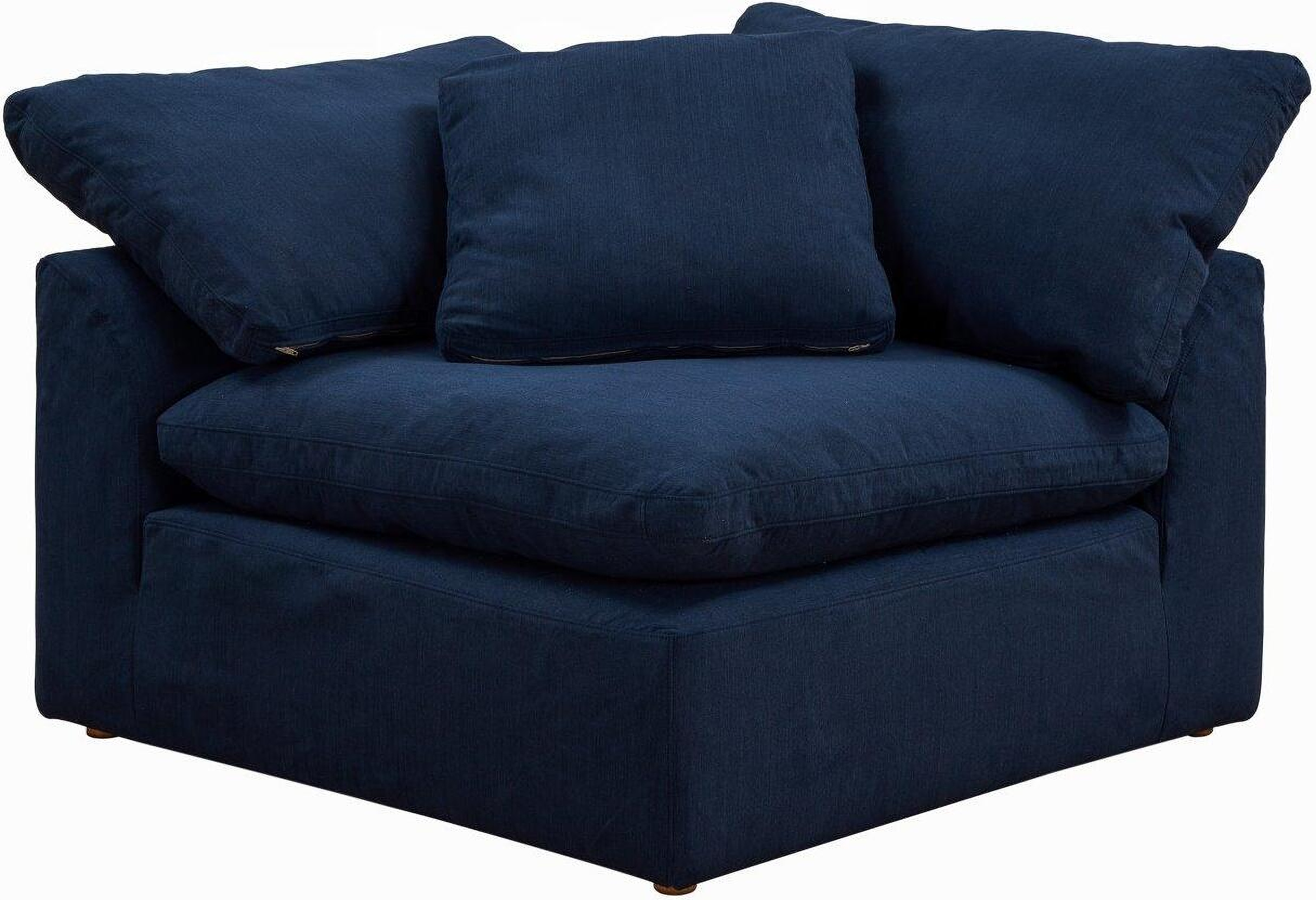 Cloud Puff Navy Blue Slipcovered Arm Chair 1StopBedrooms