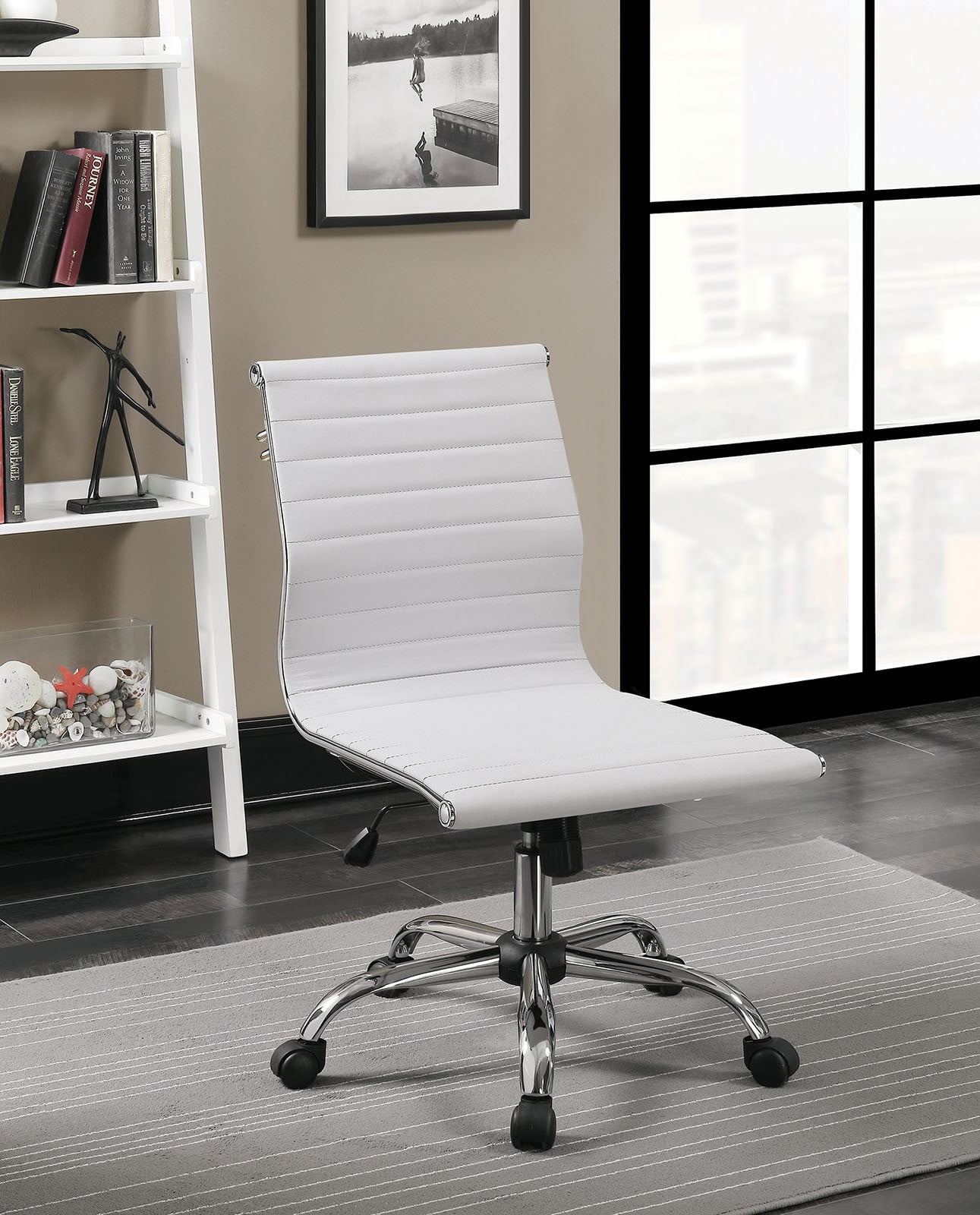 Furniture of America Armour White Office Chair - Armour Collection: 8 ...