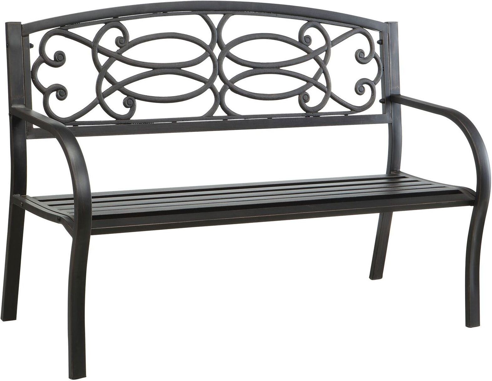 Potter Steel Park Bench by Furniture of America | 1StopBedrooms