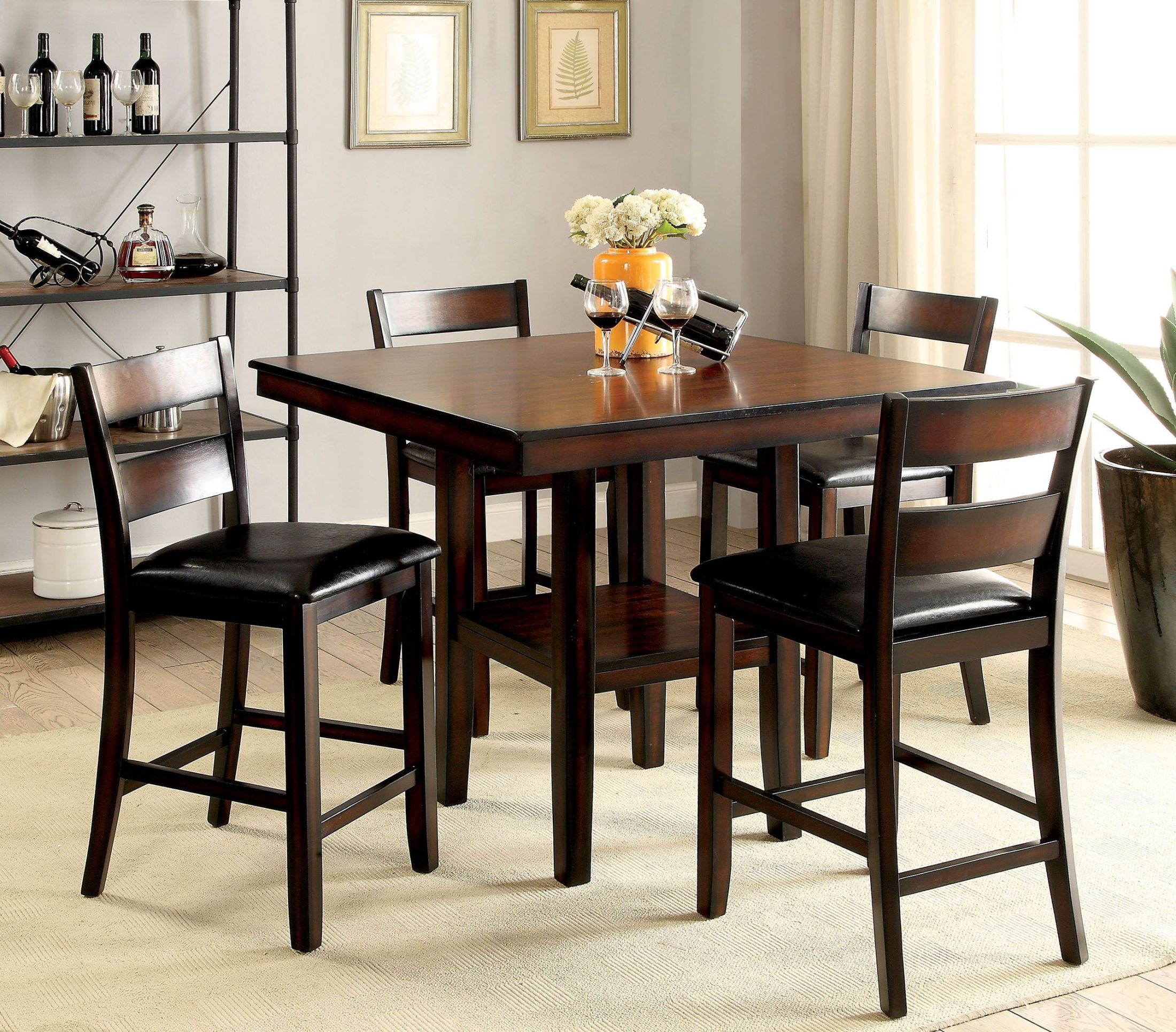 Luxury counter height dining shop sets